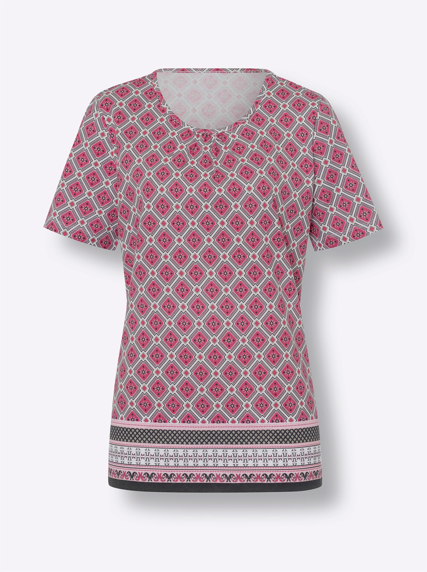 Classic Basics Kurzarmshirt »Rundhals-Shirt«, (1 tlg.)