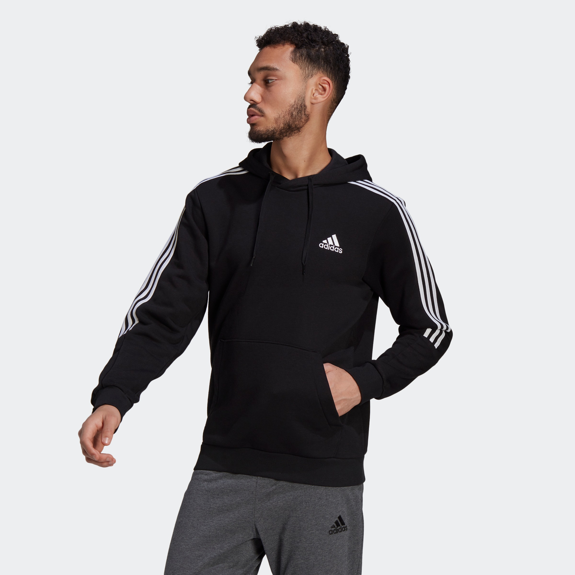 adidas Performance Sweatshirt »ESSENTIALS FLEECE CUT 3-STREIFEN HOODIE«