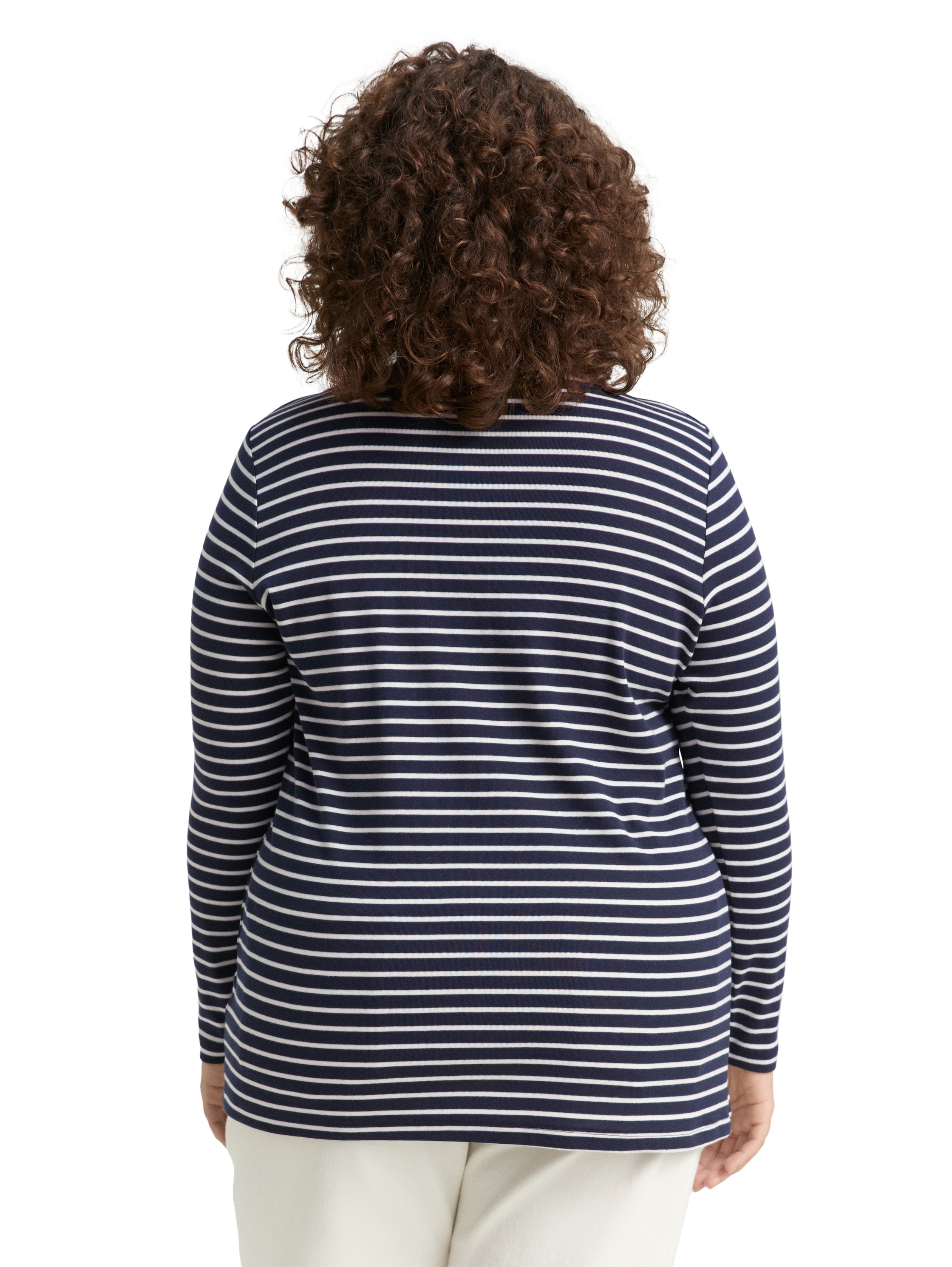 TOM TAILOR PLUS Langarmshirt, im Streifen-Design