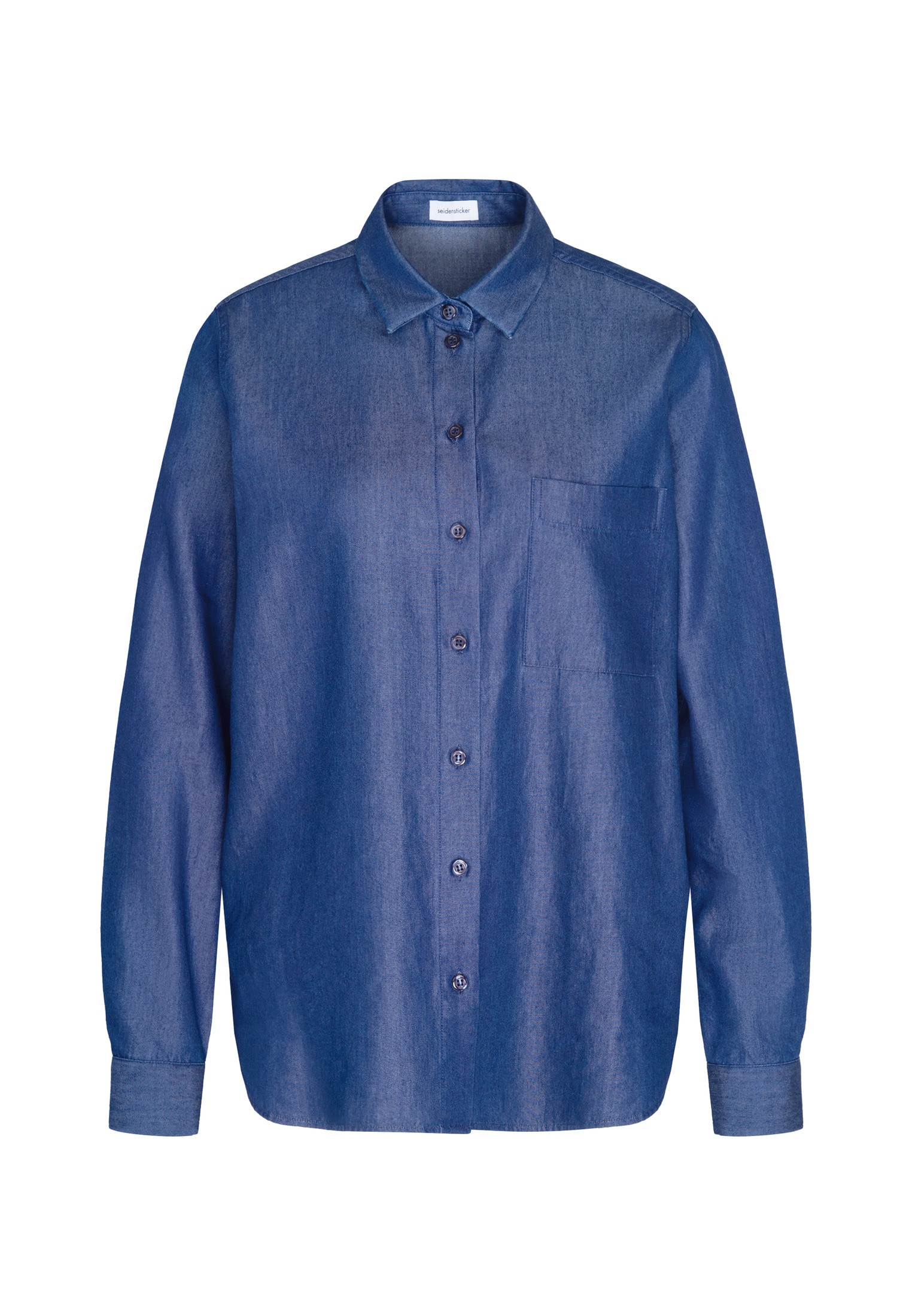 seidensticker Hemdbluse 1/1 Kragen Denim