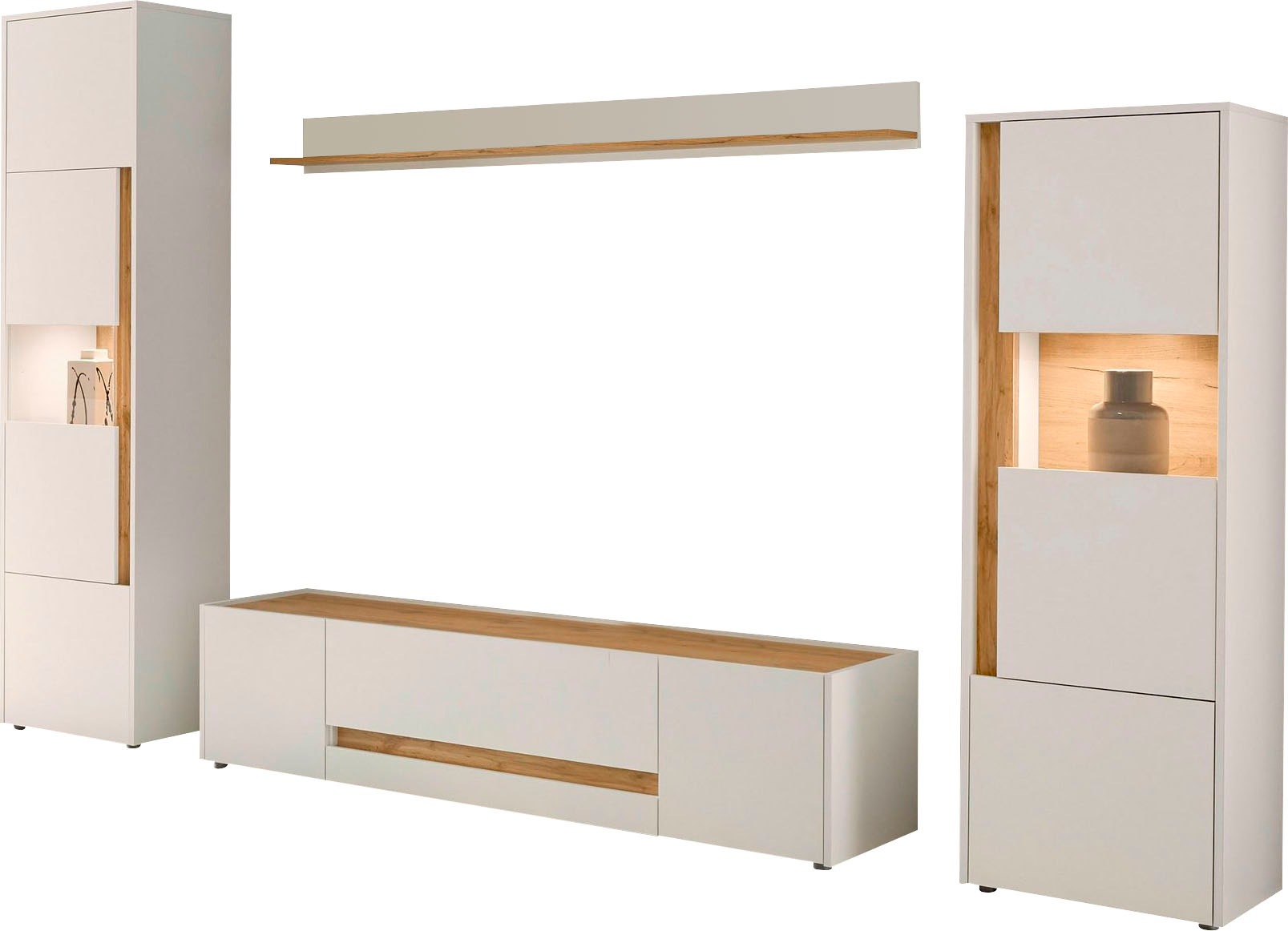 INOSIGN Wohnwand »City/Giron«, (Set, 4 St.), Breite ca. 310 cm
