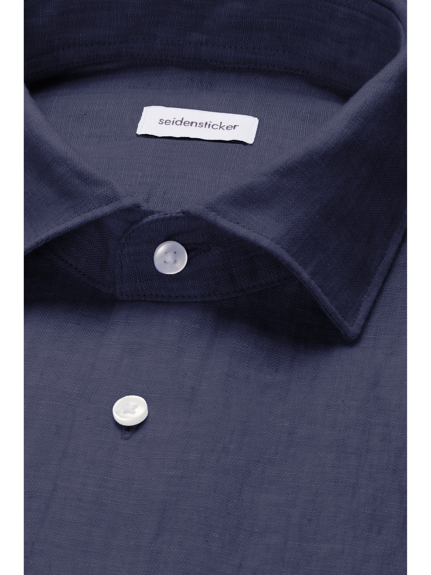 seidensticker Leinenhemd »Schwarze Rose« Slim 1/2 Kentkragen Uni