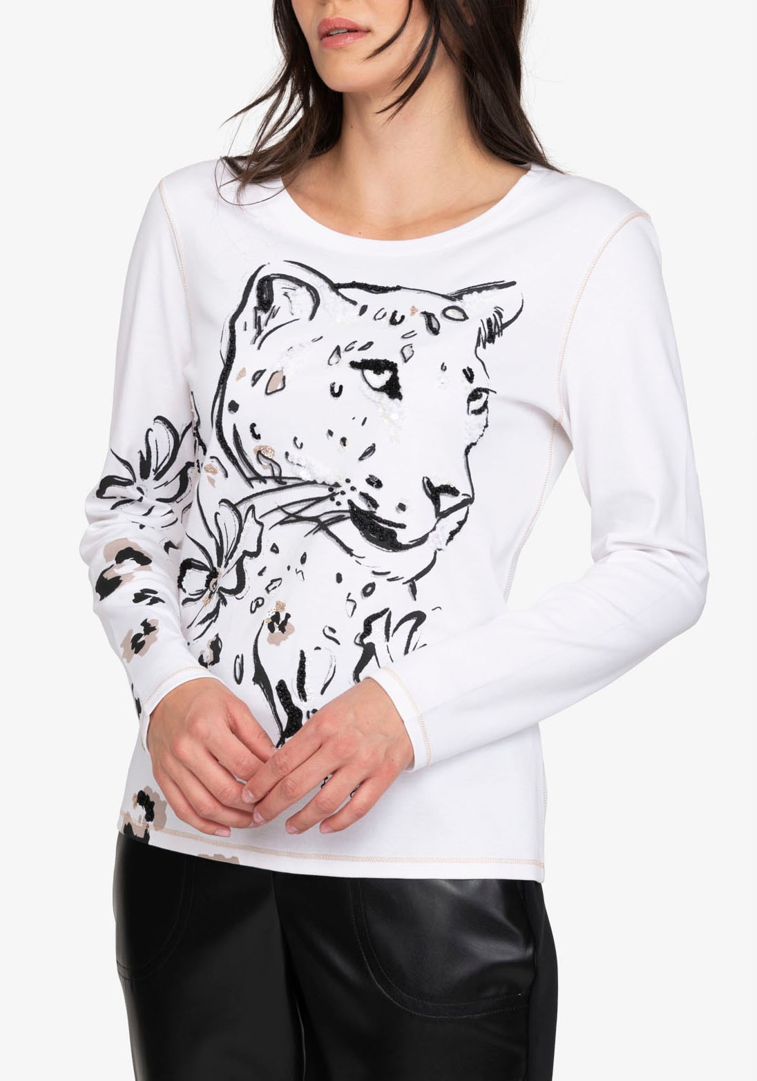Sportalm Kitzbühel Langarmshirt, Regular fit mit Rundhalsausschnitt