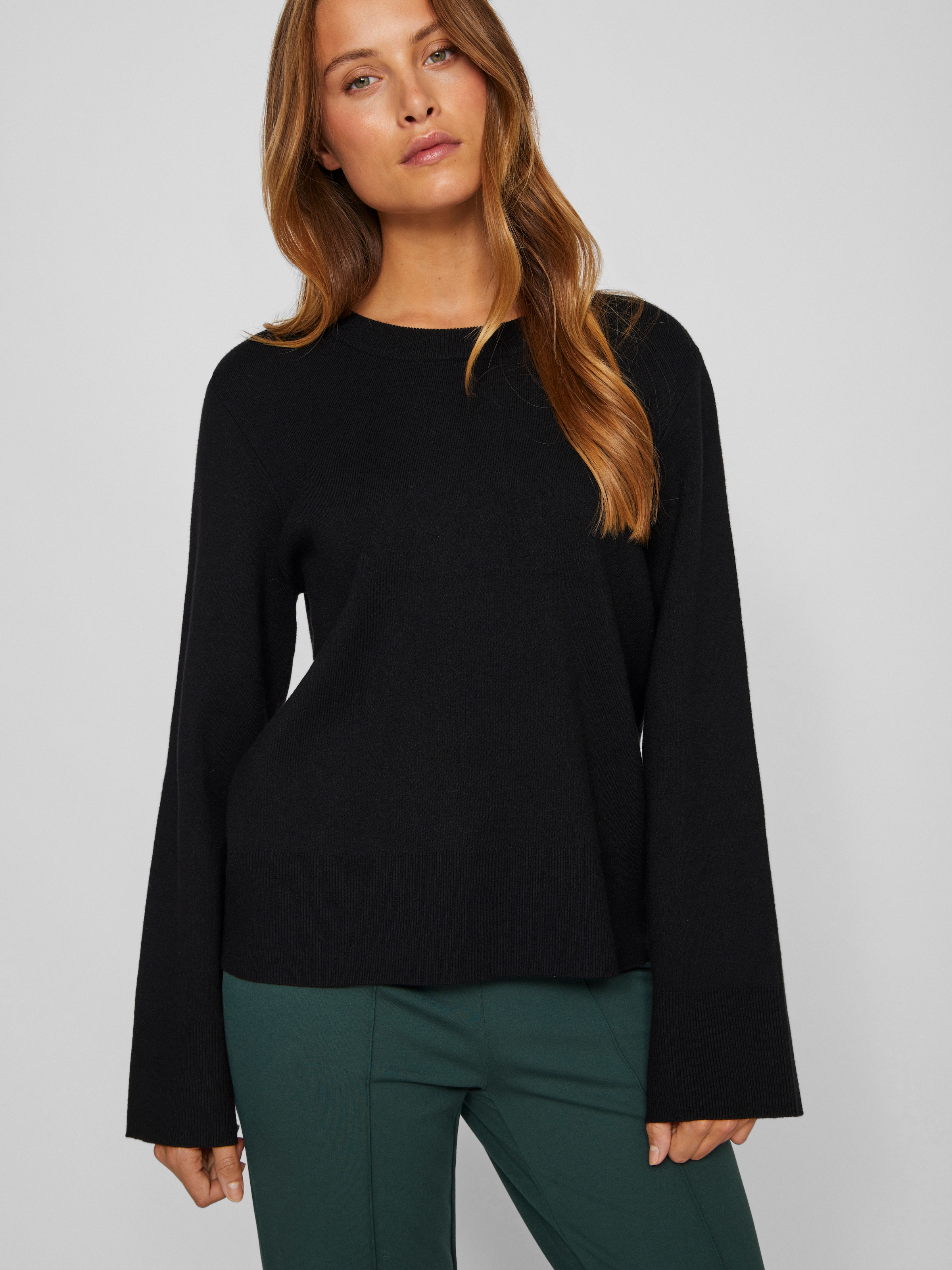 Vila Rundhalspullover »VICASSIE O-NECK L/S KNIT TOP - NOOS«