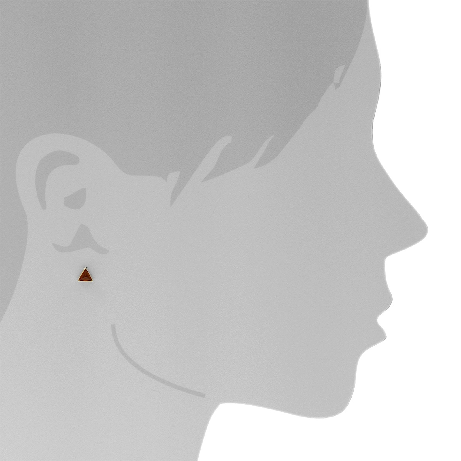 OSTSEE-SCHMUCK Paar Ohrstecker »- Classic 5x5x5 mm - Gold 333/000 - Bernstein«