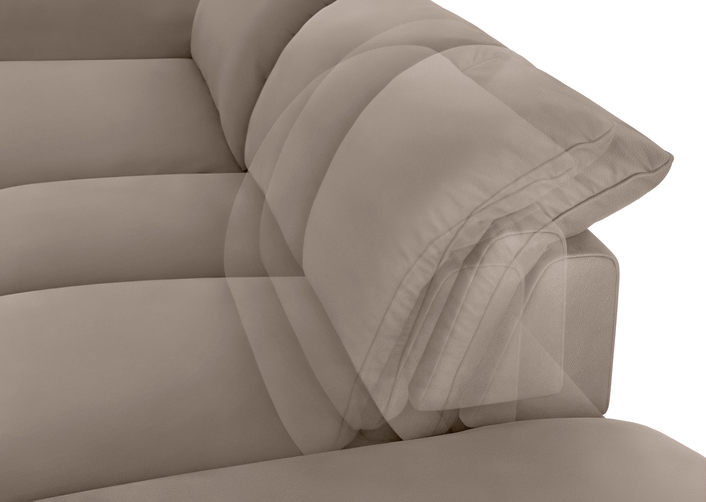 W.SCHILLIG Ecksofa »enjoy&MORE, Designsofa, elegant und bequem, L-Form«, mit Sitztiefenverstellung, Füße Chrom glänzend, Breite 310 cm