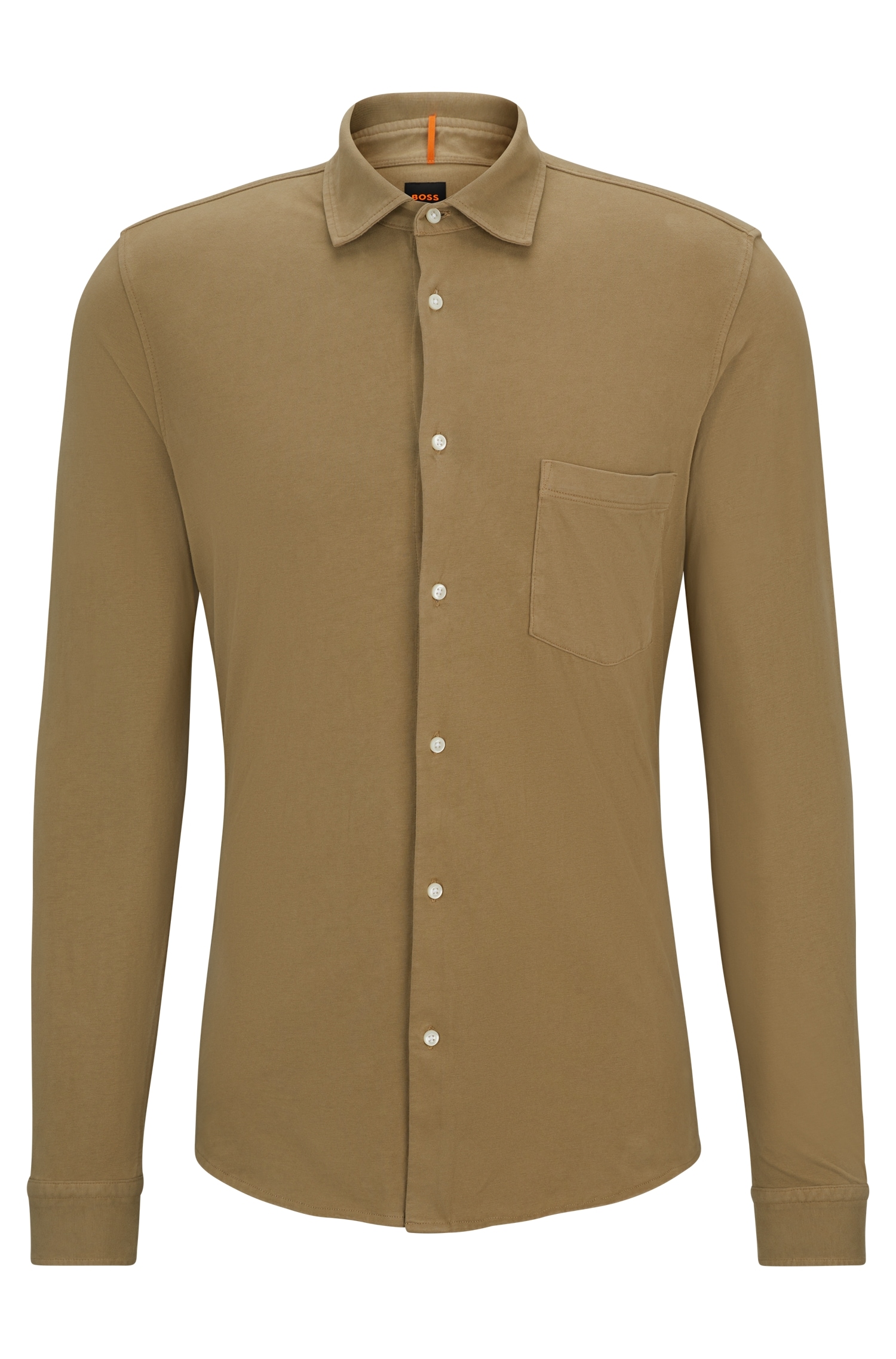 BOSS ORANGE Langarmhemd Ärmelabschluss mit Manschette online am bestellen bei OTTO »Mysoft_2«