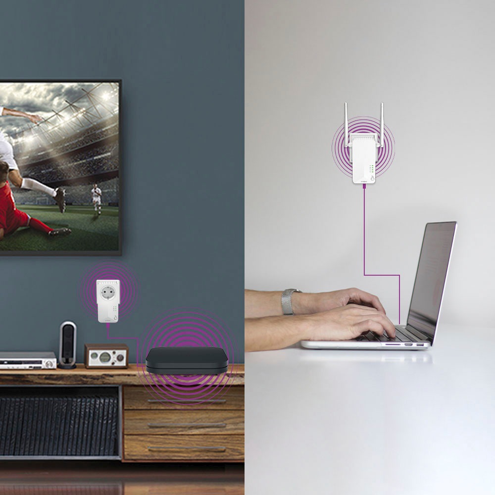 Strong Reichweitenverstärker »Powerline WiFi 600 Mbit/s Set (2 Einheiten)«
