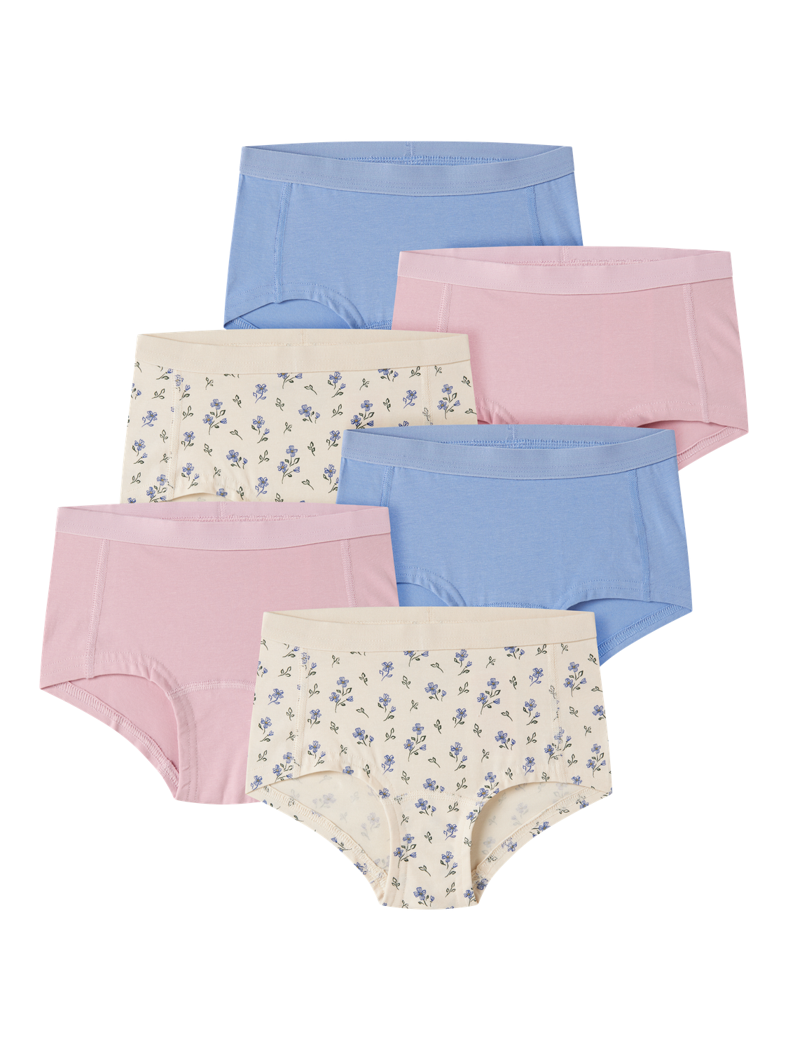 Name It Hipster »NKFHIPSTER 6P BUTTERCREAM FLORAL NOOS« Packung, 6 Stk.