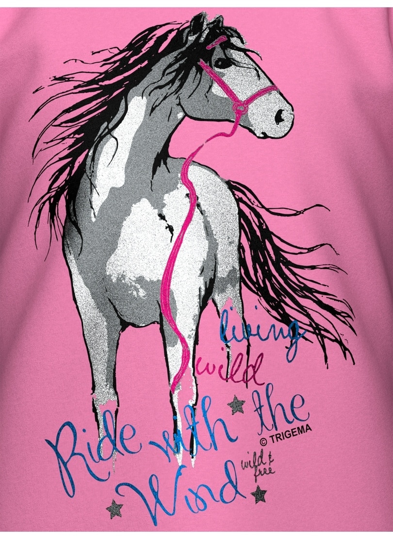 Trigema T-Shirt »TRIGEMA T-Shirt mit Pferd« 1 Stk.