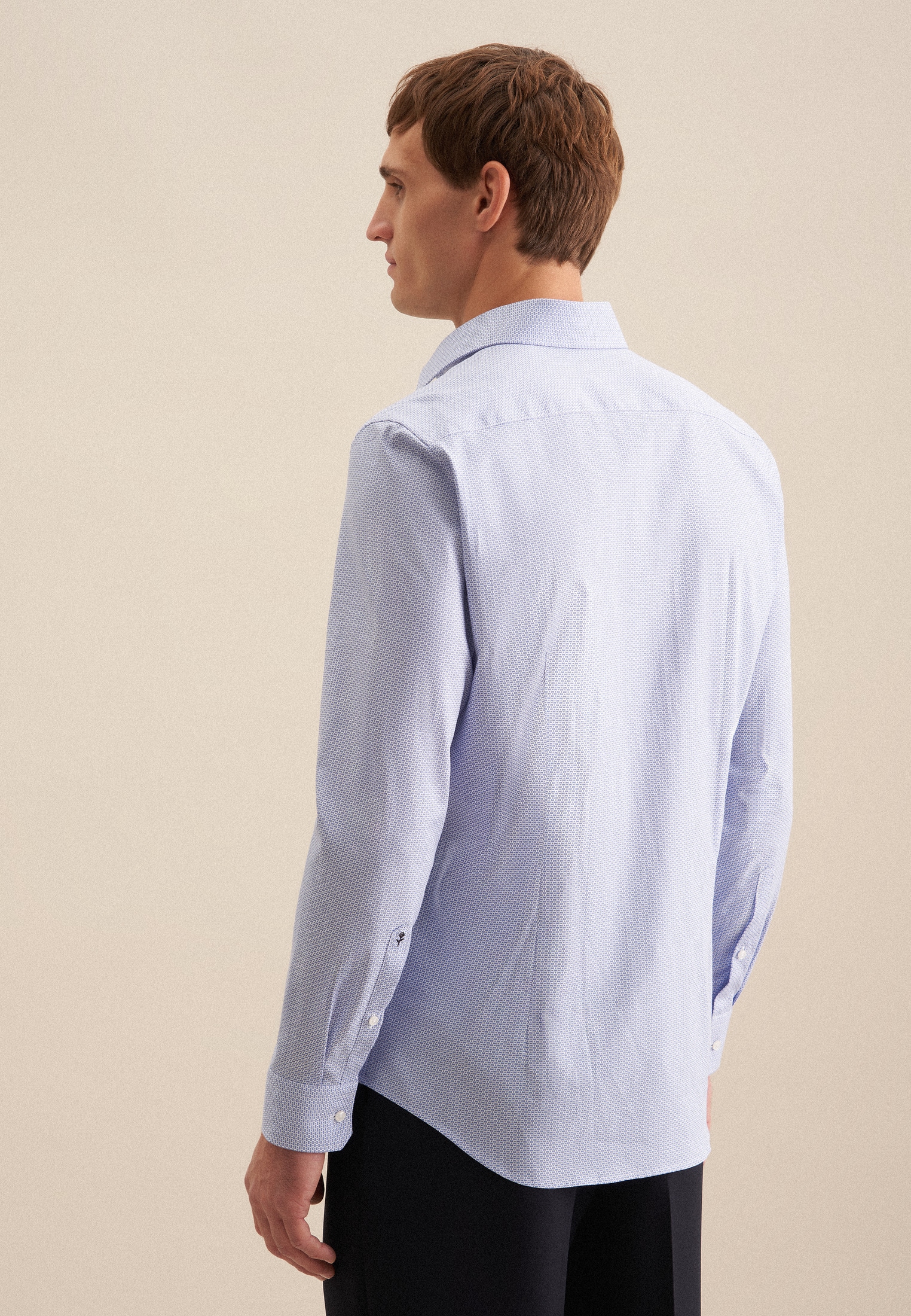 seidensticker Businesshemd »Shaped« Shaped 1/1 Kentkragen Druck