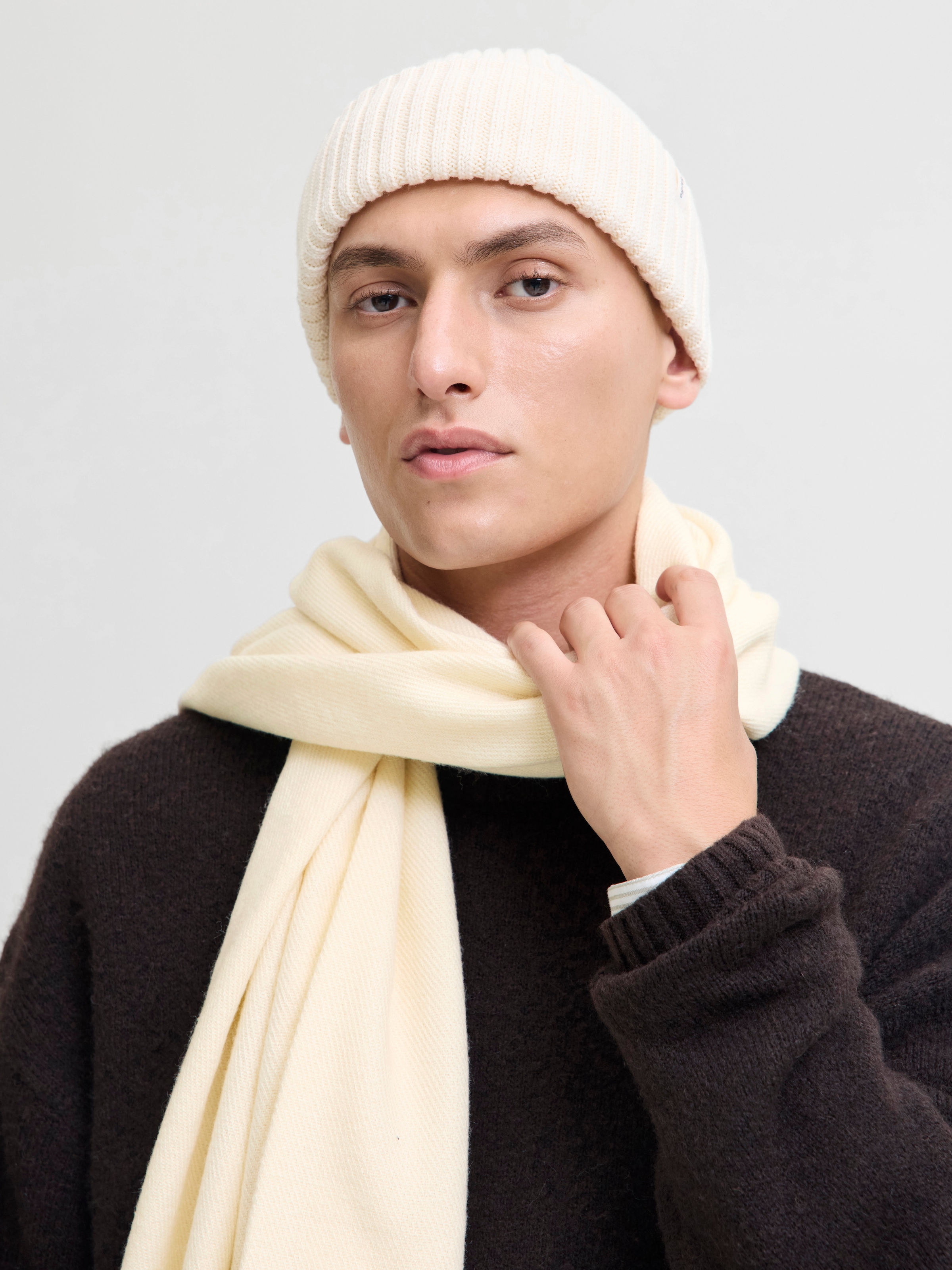 Jack & Jones Strickschal »JACSOLID WOVEN SCARF NOOS«