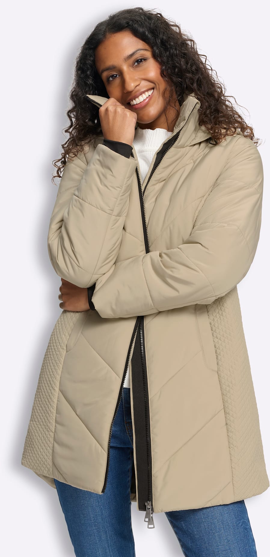 heine Steppjacke mit Kapuze