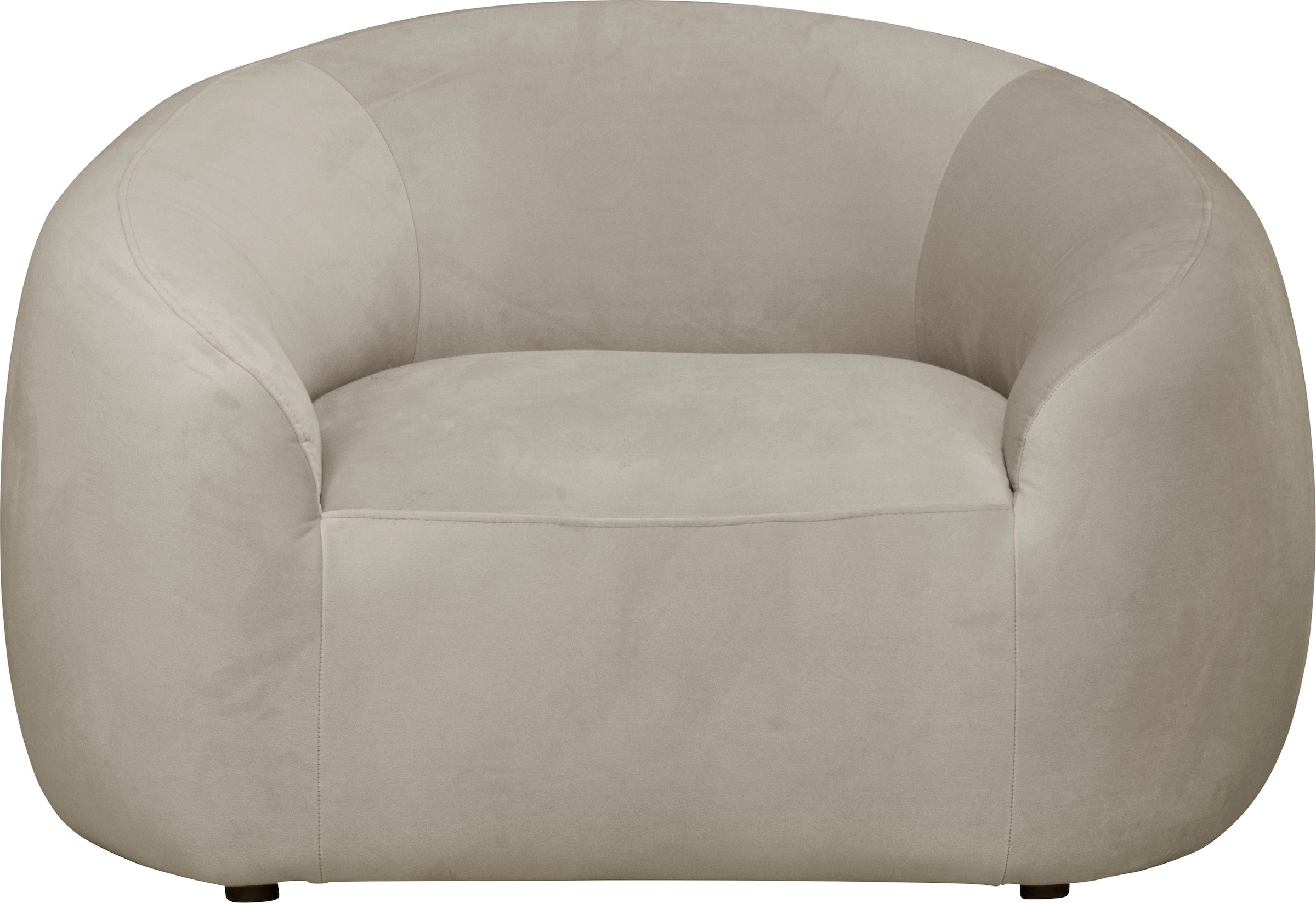 LeGer Home by Lena Gercke Sessel »YANI Relaxsessel, Loungesessel, Maße B/T/H: 127/96/76 cm«, organische Form, mit Wellenunterfederung, auch in Bouclé