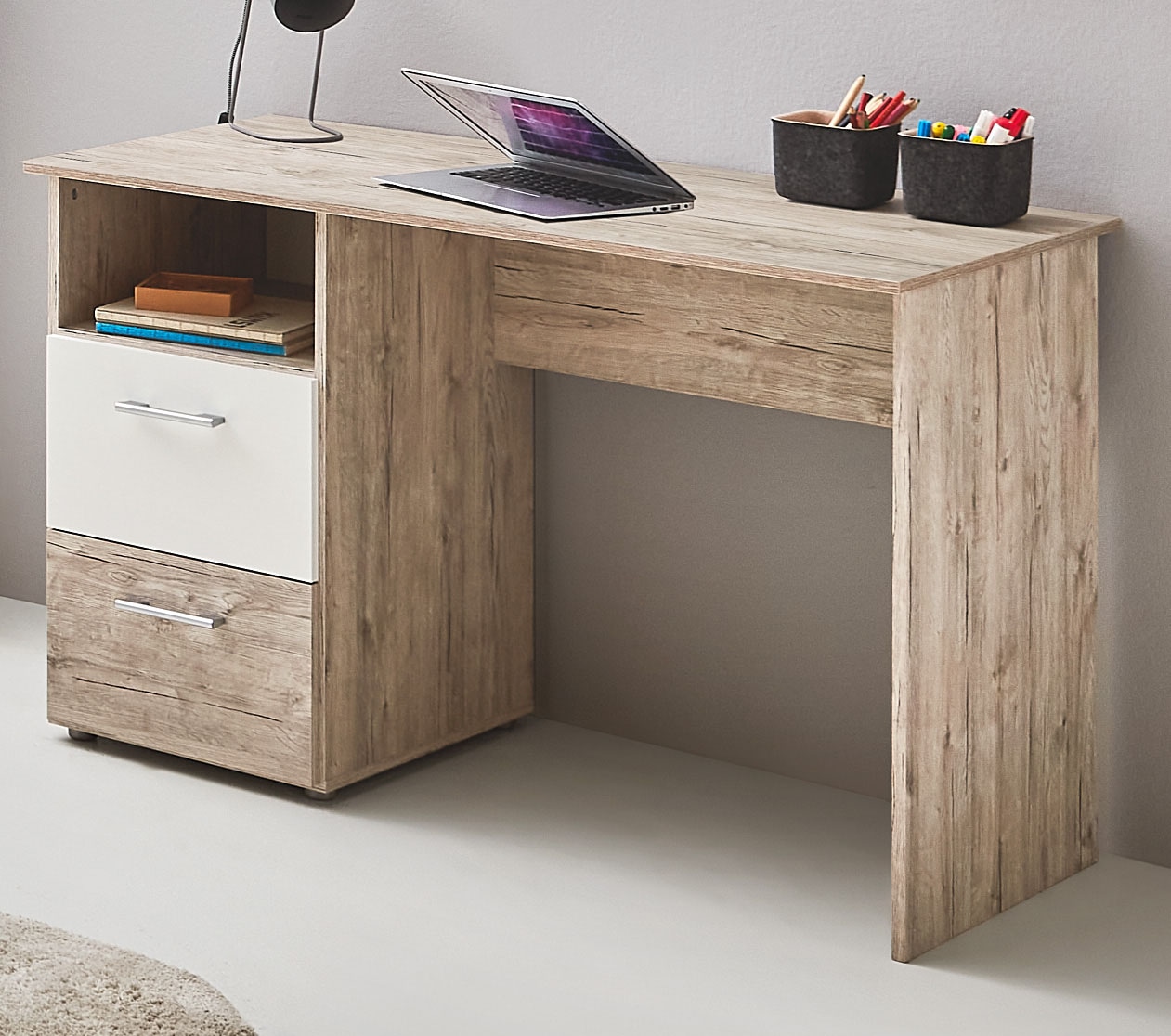 Home affaire Jugendzimmer-Set »Schulkind Set »Rieke«« 4 Stk. tlg. Hochbett, Etagenbett, Ablagefach unter dem Bett, Blauer Engel,