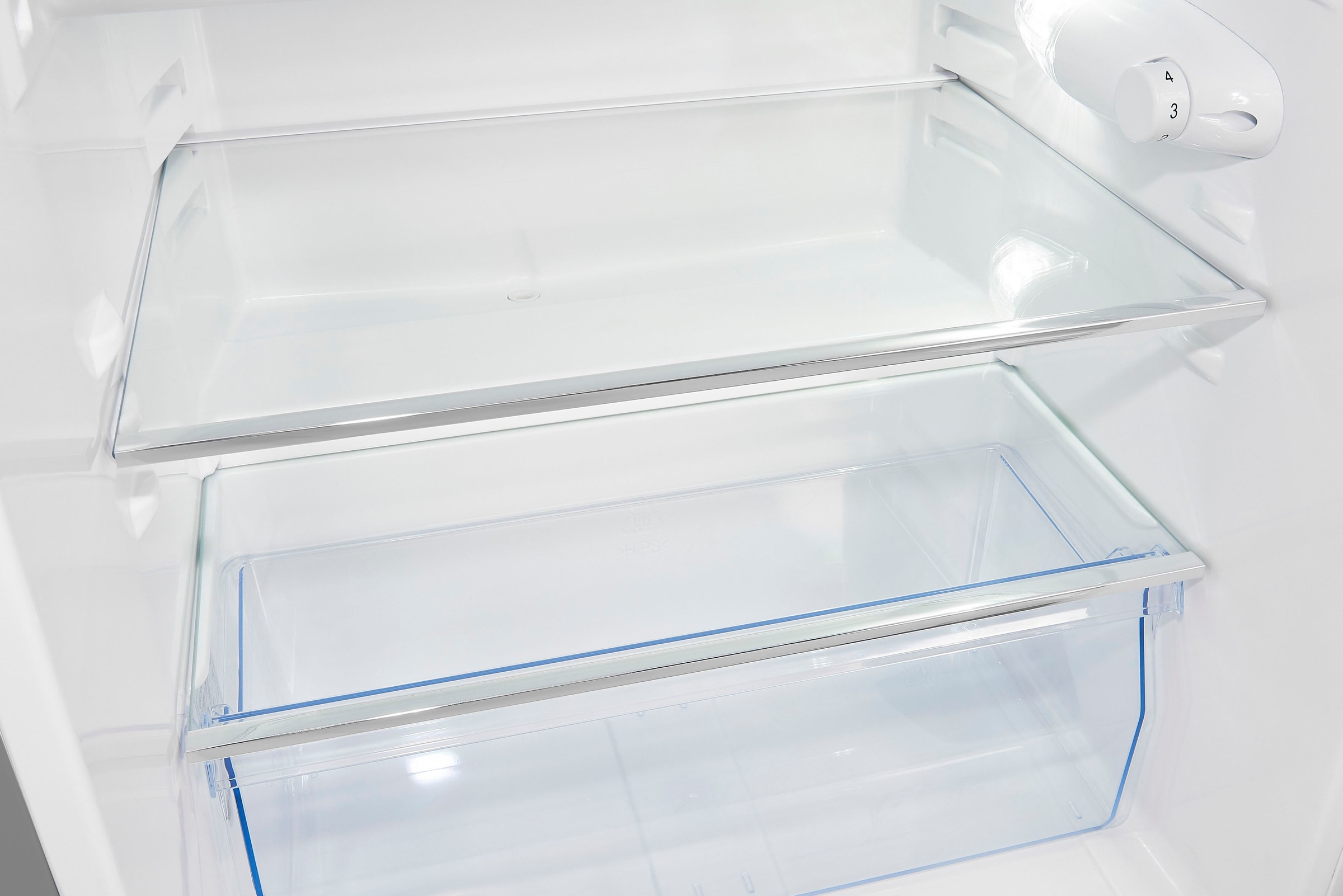 exquisit Kühlschrank »KS18-4-H-170E inoxlook«, 136 L Volumen, 4 Sterne Gefrieren