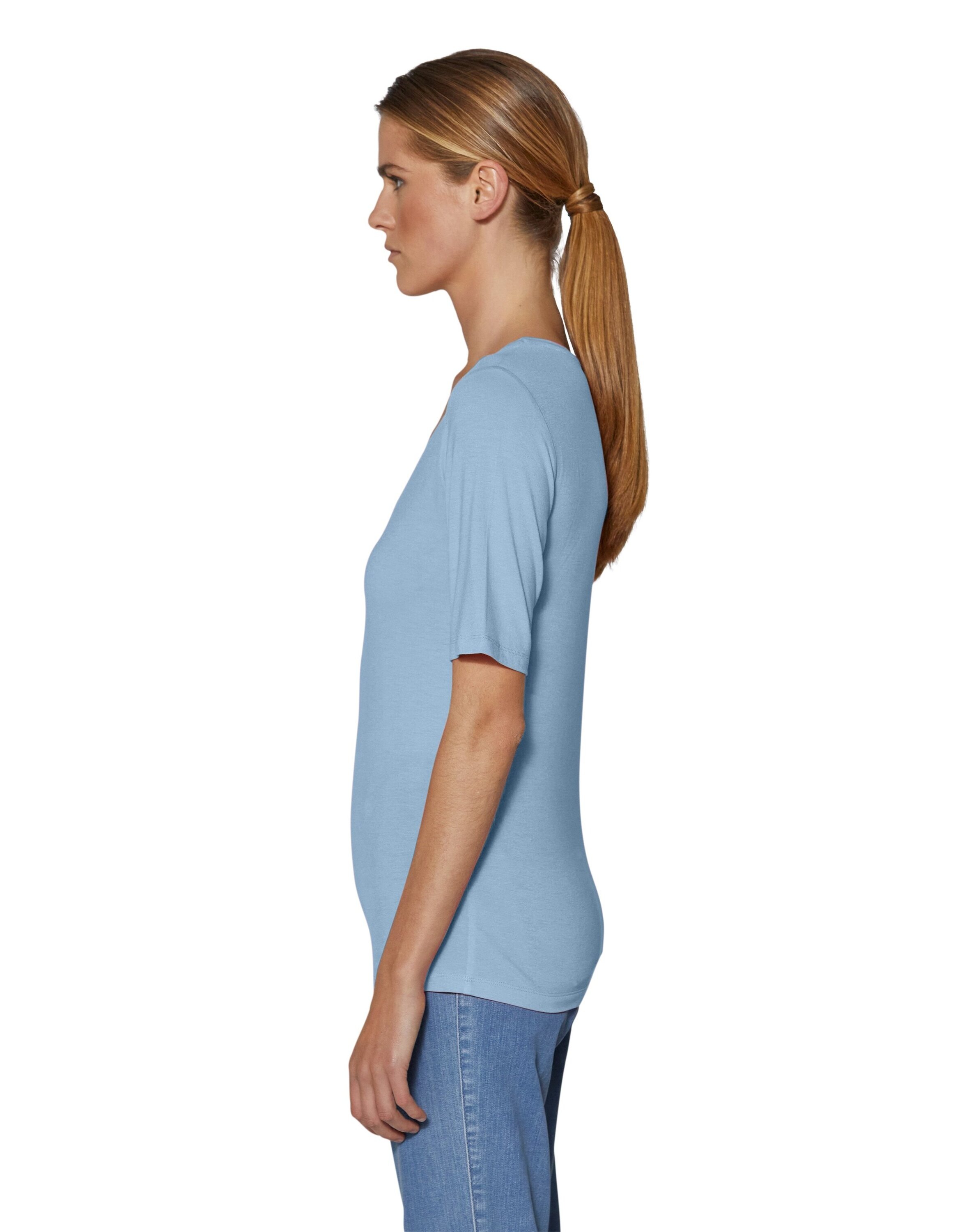 MADELEINE Kurzarmshirt »Shirt Sommerliches Basicshirt mit Rundhalsausschnitt«