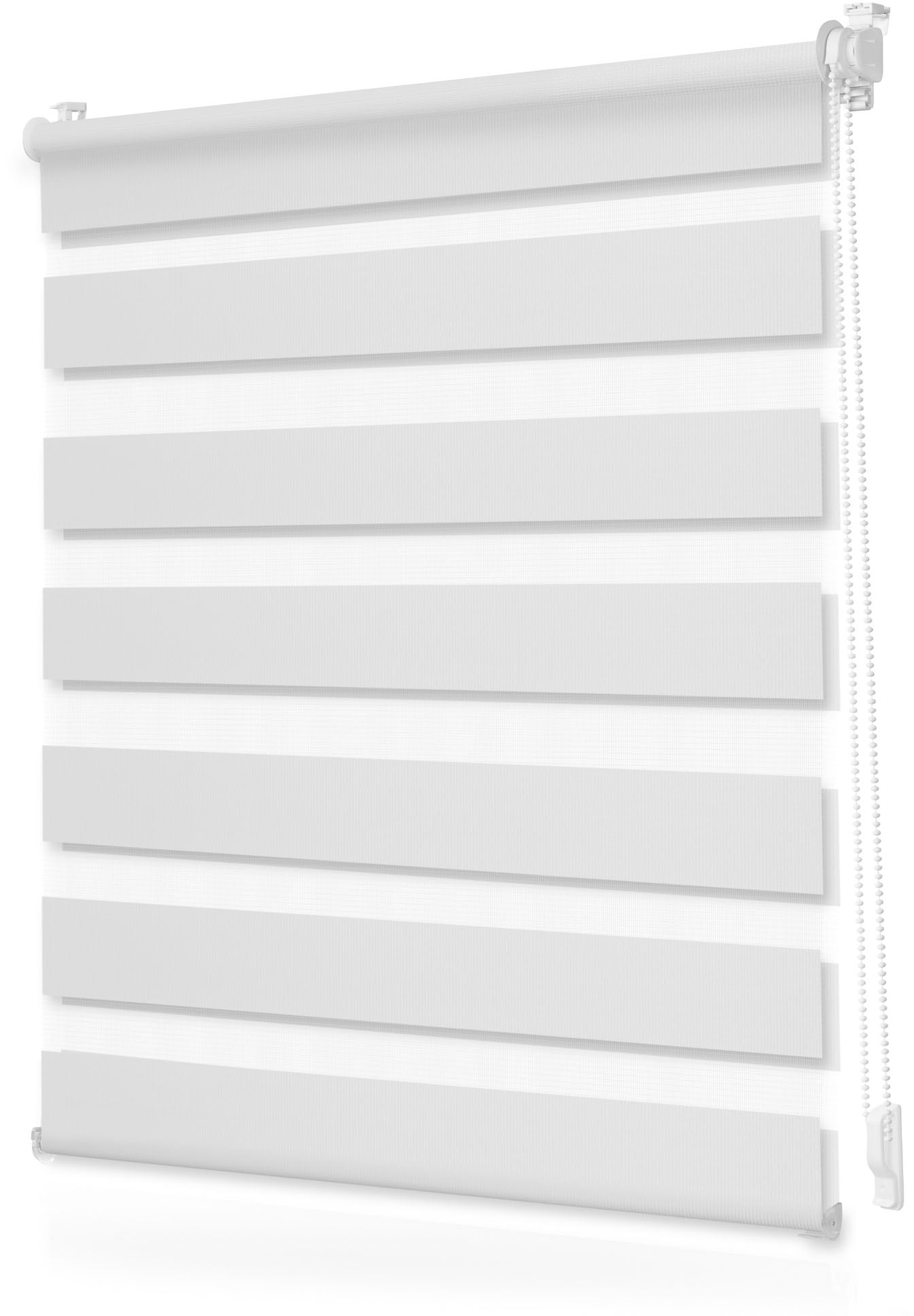 LICHTBLICK ORIGINAL Doppelrollo »Duo-Rollo Klemmfix, ohne Bohren, blickdicht«, Lichtschutz, Sichtschutz, ohne Bohren, freihängend, einfache Montage des Rollos