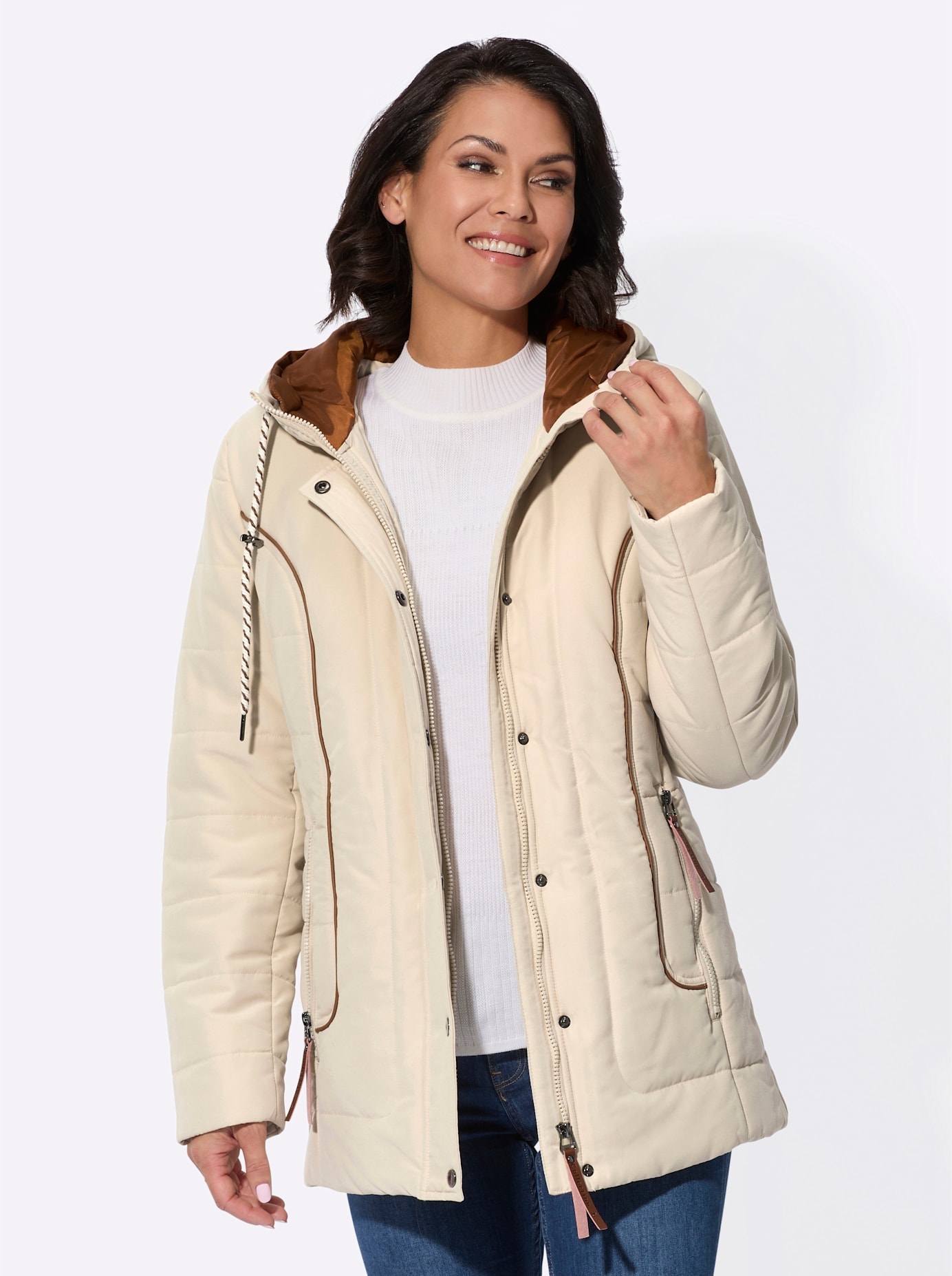 Casual Looks Steppjacke, mit Kapuze