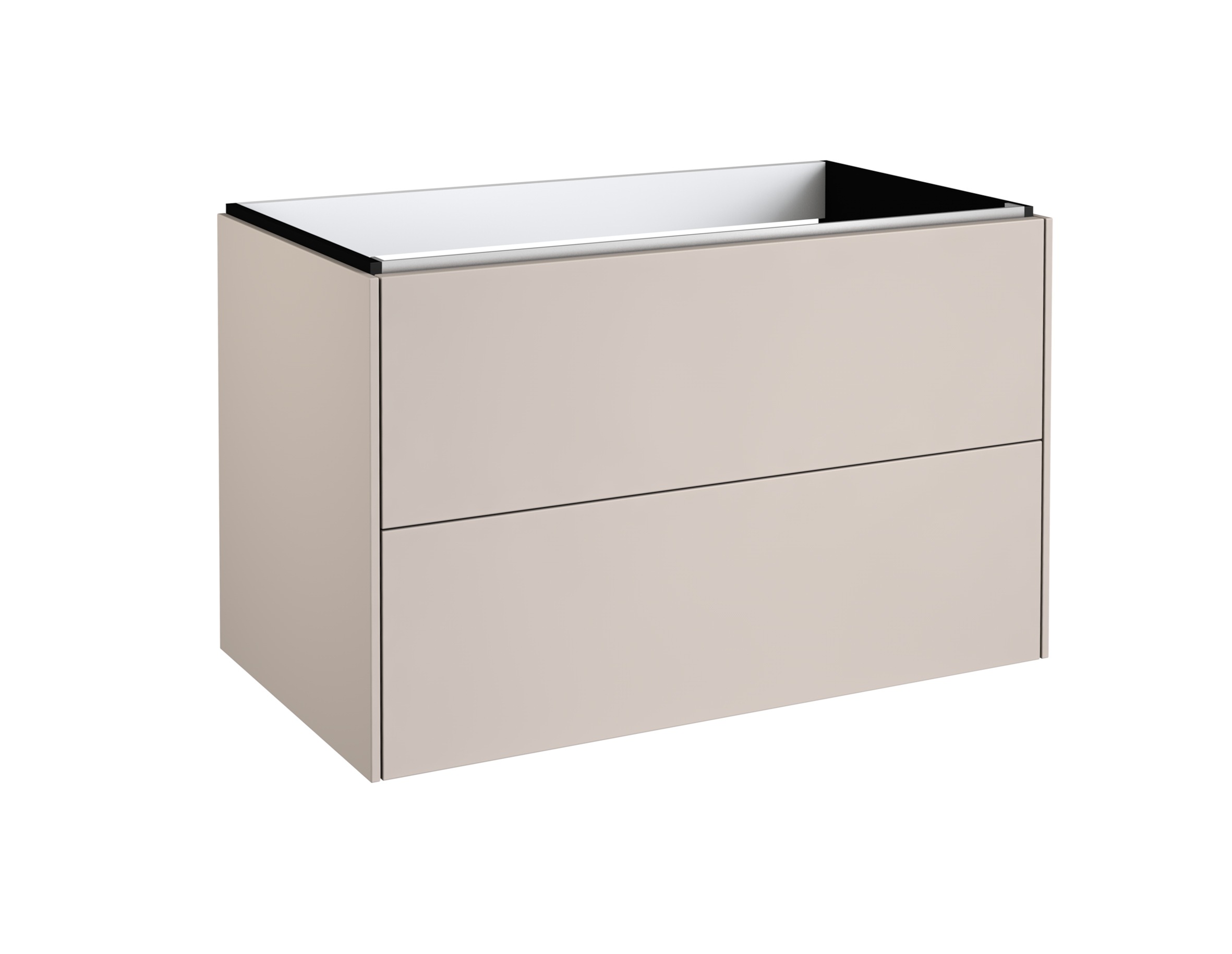 welltime Waschtisch »D-Line«, Badmöbel mit Keramik Waschbecken, Soft-Close-Funktion, Breite 81 cm