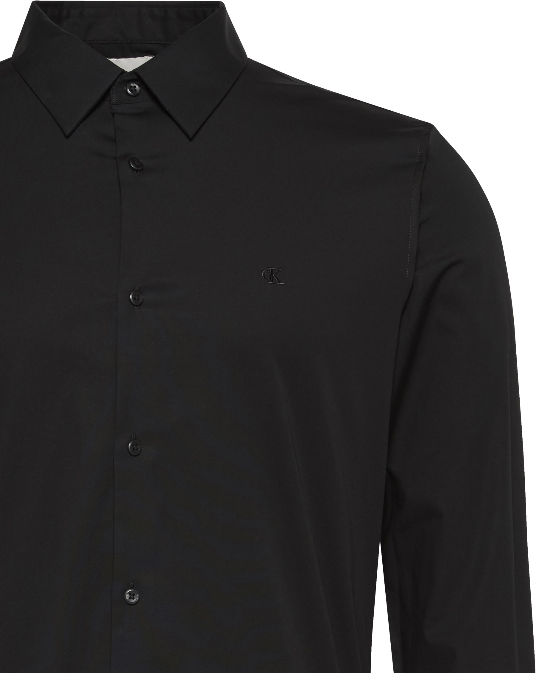 Calvin Klein Langarmhemd »LONG SLEEVE SOLID STRETCH SLIM SHIRT«, in Unifarbe