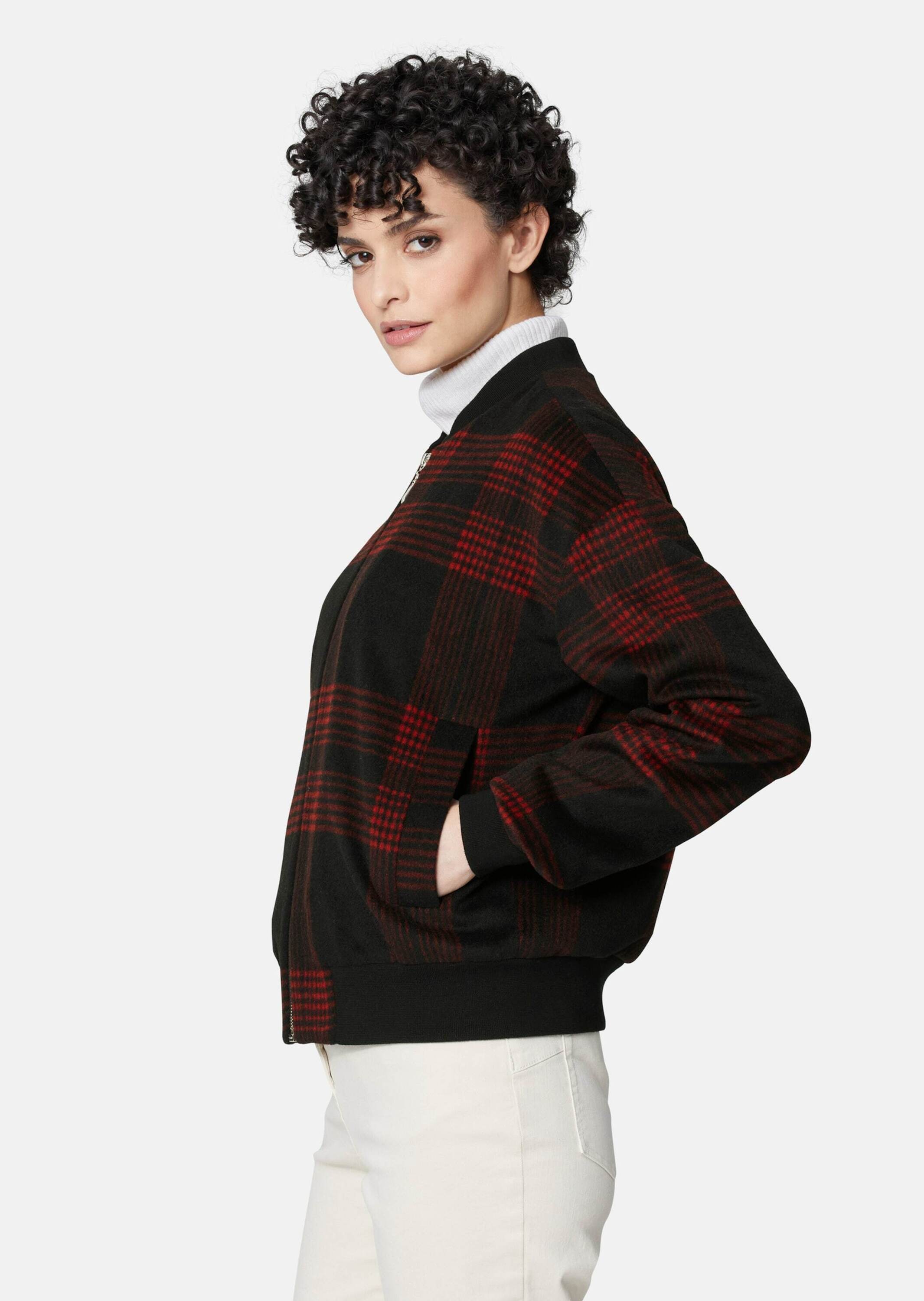 MADELEINE Outdoorjacke »Jacke Bomberjacke mit coolem Karomuster«