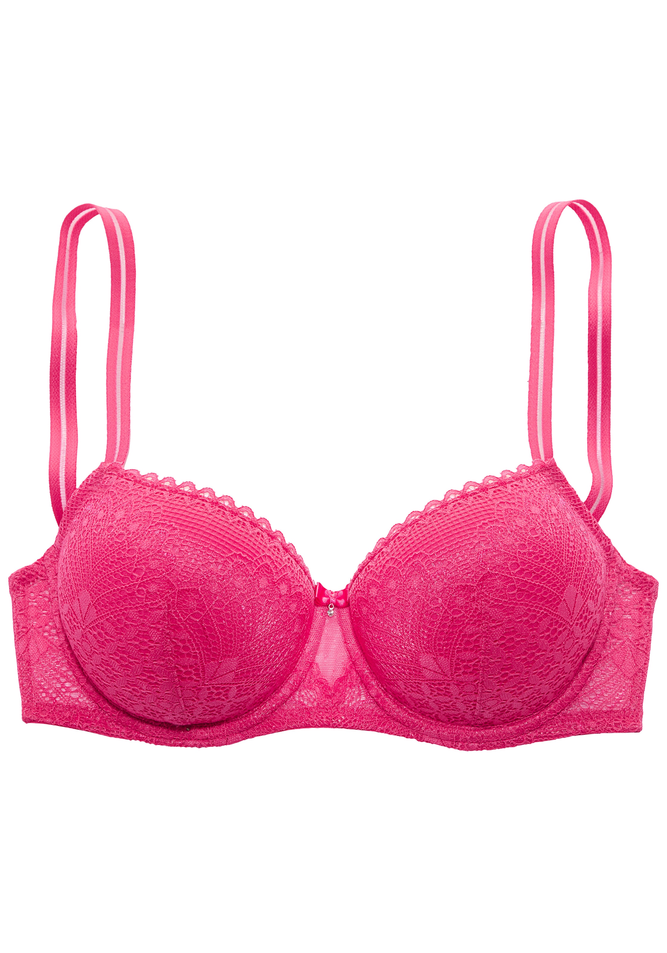 s.Oliver Schalen-BH im Balconette-Schnitt aus Spitze und fancy Mesh, sexy Dessous