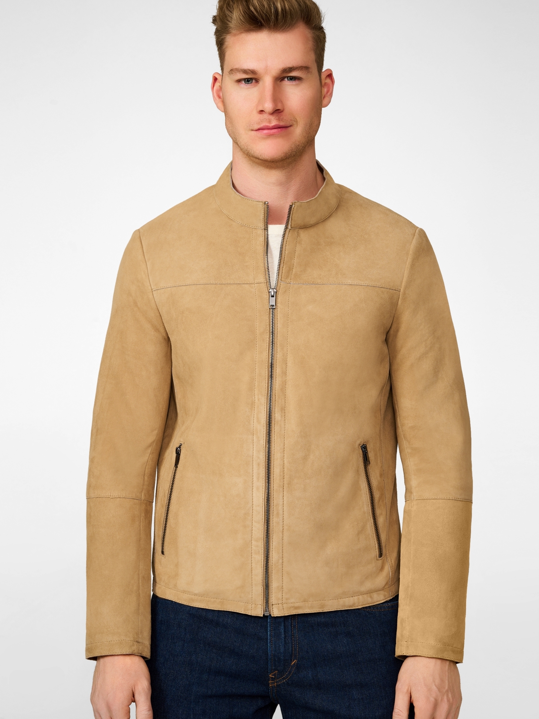 RICANO Blouson »Lederjacke Tomaso« ohne Kapuze Handgefertigt aus echtem Leder