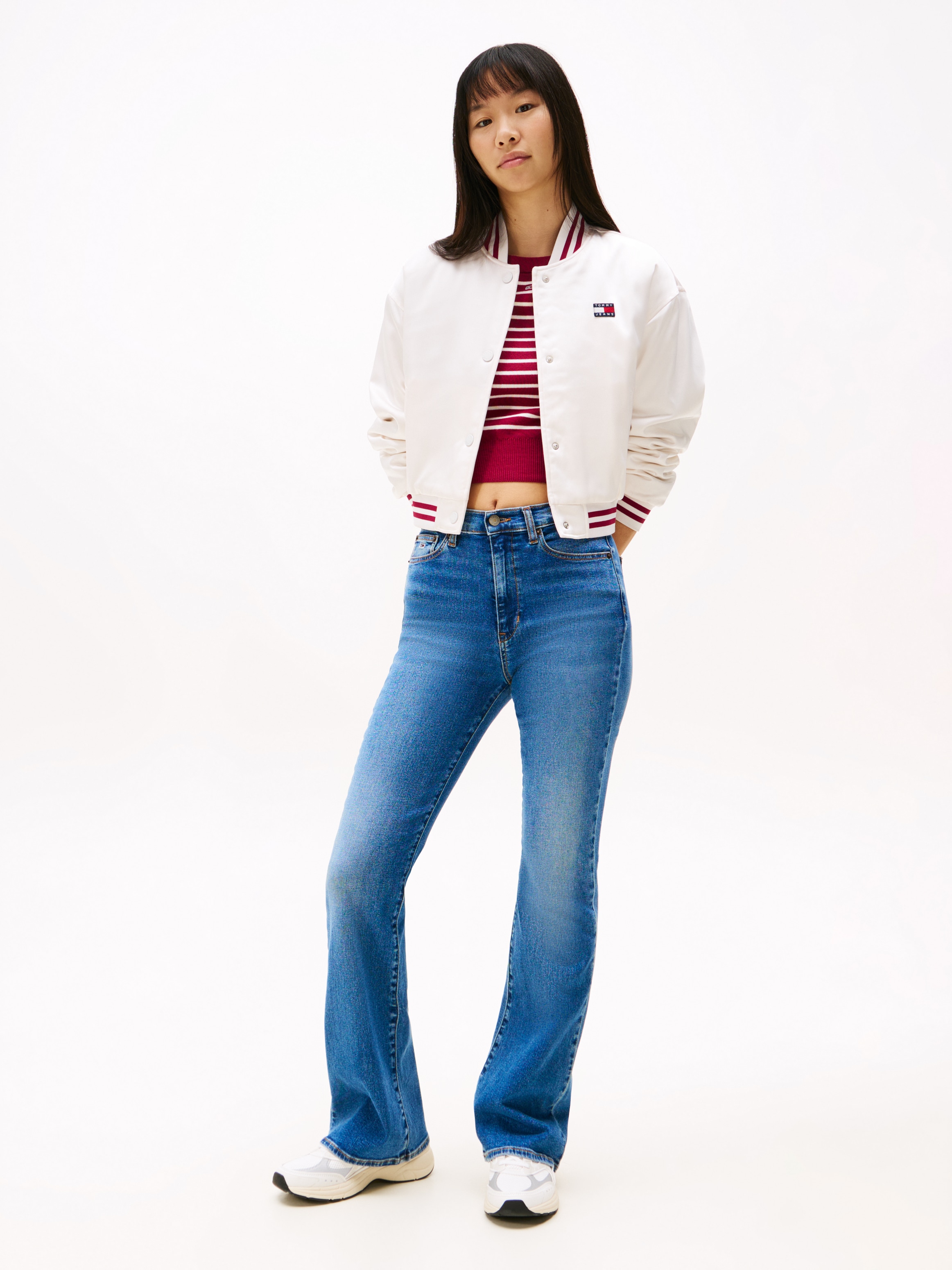 Tommy Jeans Schlagjeans »SYLVIA HGH FLR BI1267«, in blauer Waschung