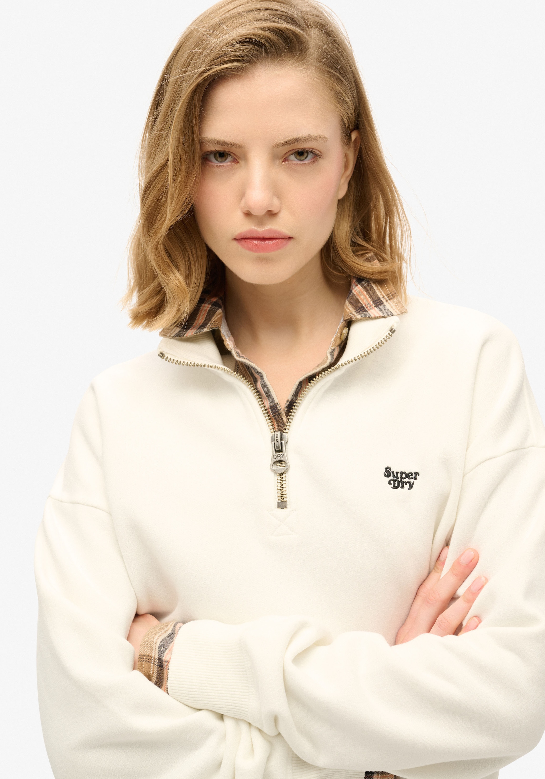 Superdry Sweatshirt »ESSENTIAL HALF ZIP SWEATSHIRT«