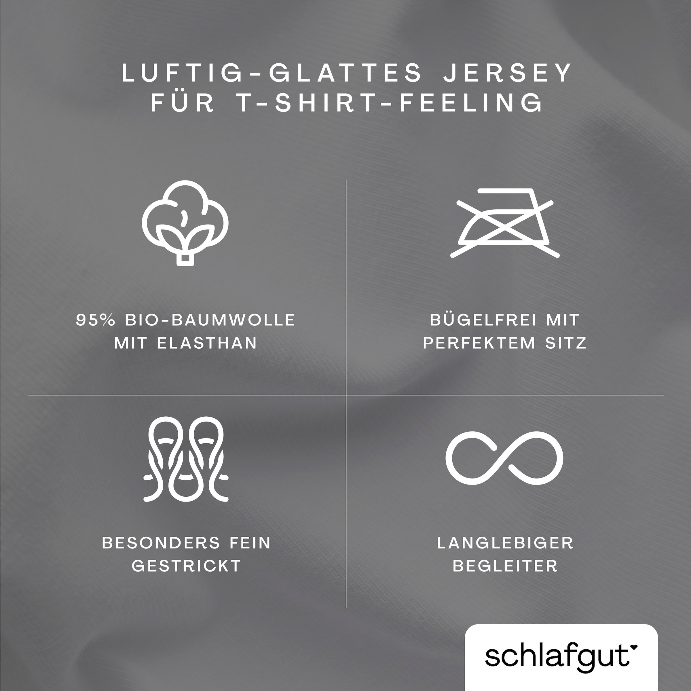 Schlafgut Kissenbezug »Knitted Jersey aus Bio-Baumwolle mit Elasthan, bügelfrei,«, (1 St.), besonders fein gestrickt, Kissenhülle mit farbigem Reißverschluss