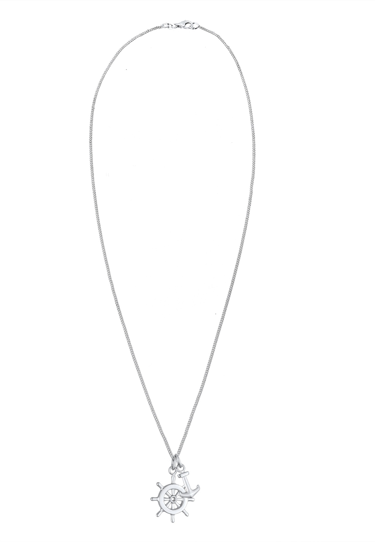 Elli Kette mit Anhänger »Halskette Steuerrad Anker 925 Sterling Silber«