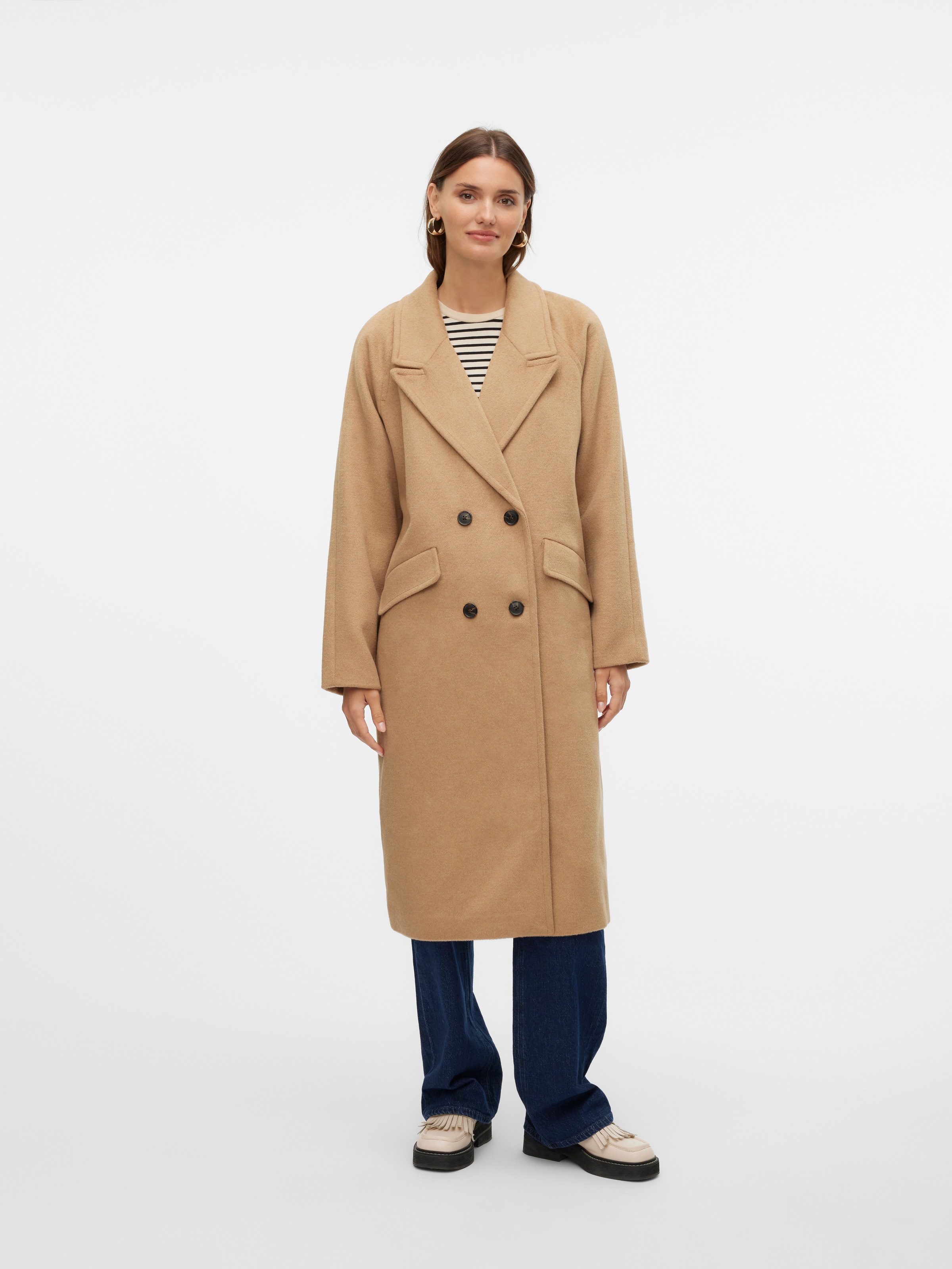 Vero Moda Langmantel »VMHARPER LONG WOOL COAT GA NOOS«, mit Wollanteil