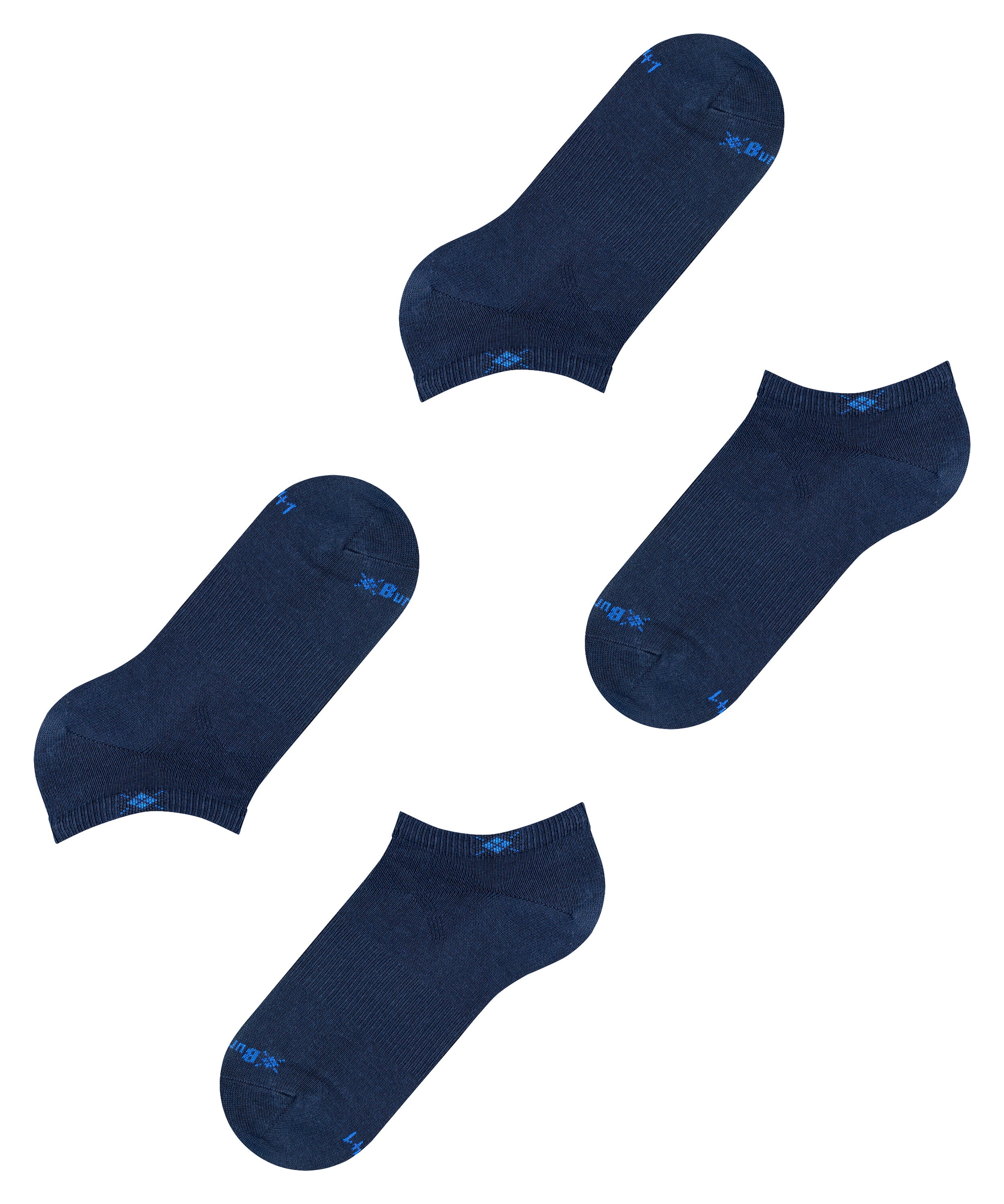 Burlington Sneakersocken »Everyday« 2 Paar,  Einheitsgröße 36-41, unifarben,  Burlington-Logo