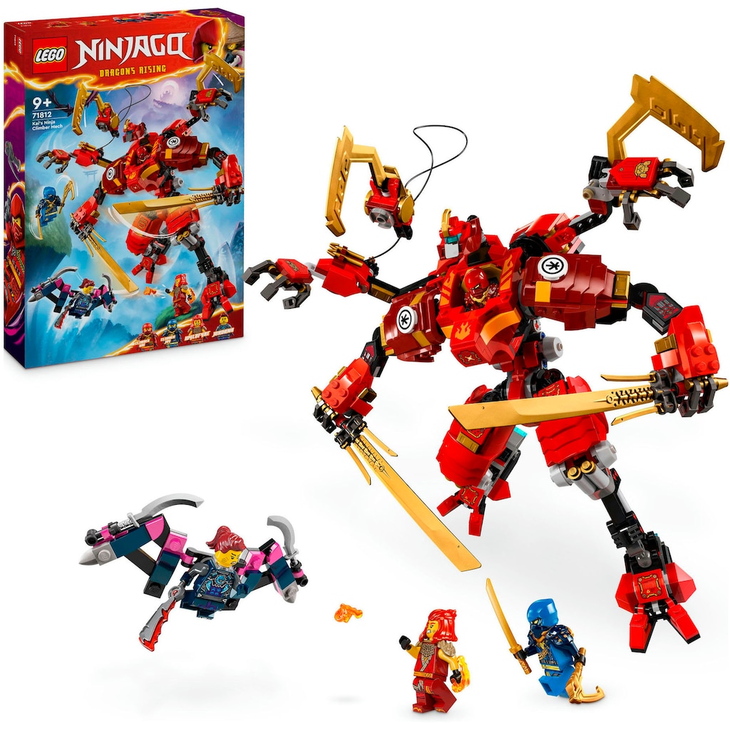 LEGO® Konstruktionsspielsteine »Kais Ninja-Kletter-Mech (71812), LEGO® NINJAGO«, (623 St.)
