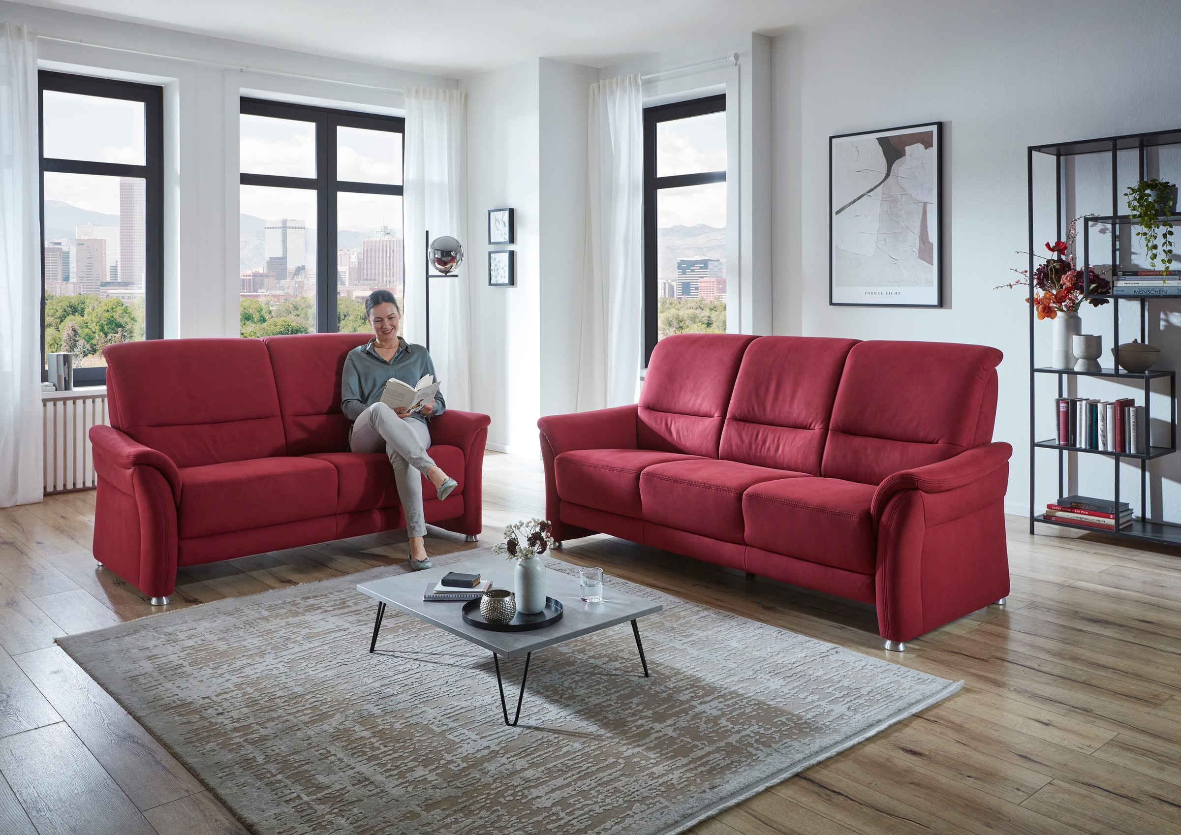 Die PlanBar 3-Sitzer »PP-PF23182« Federkernpolsterung, wahlweise mit motorischer Vorziehbank