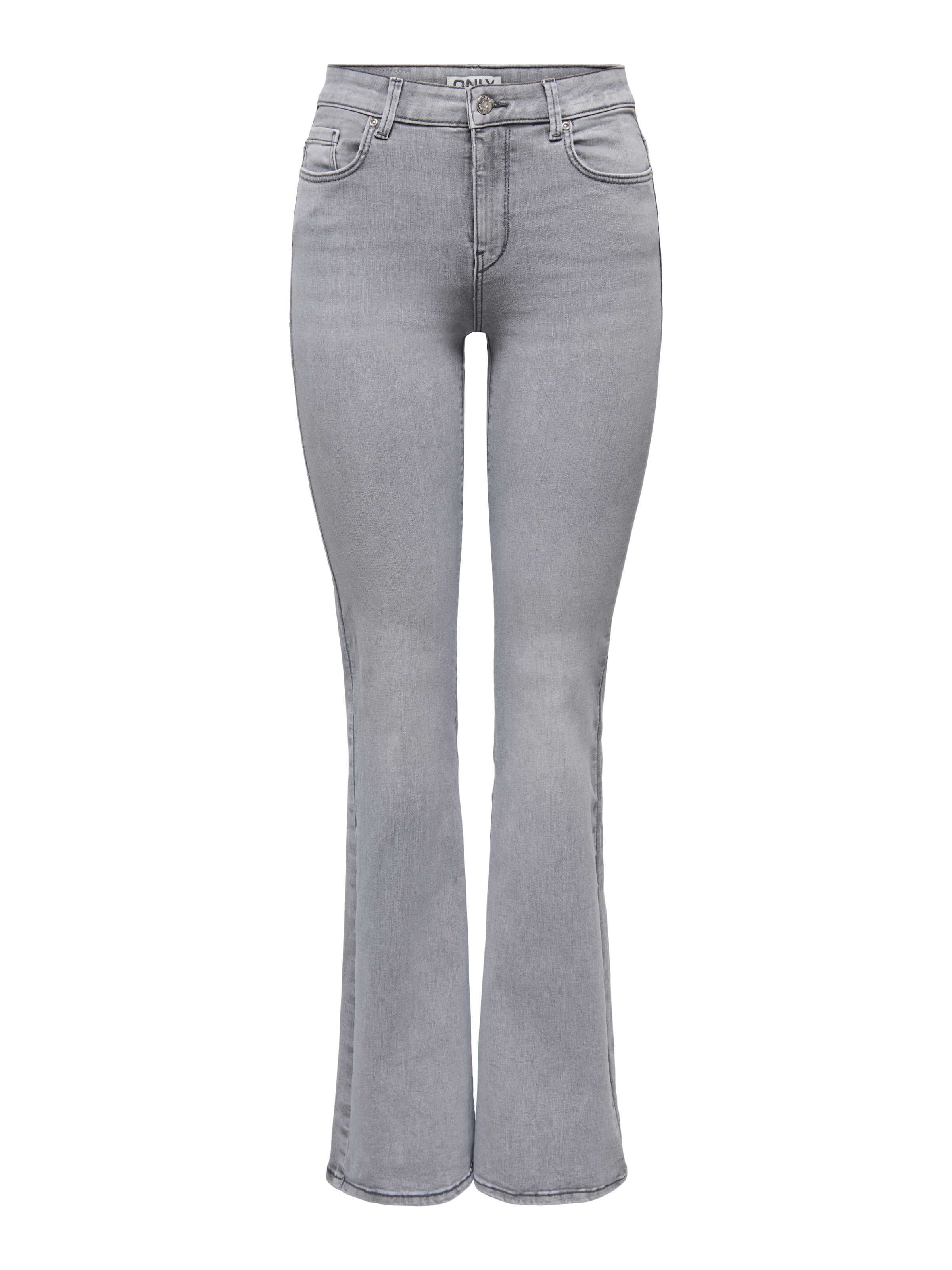 ONLY Bootcut-Jeans »ONLLUSH MW RETRO FLARED DNM« Materialmix, bootcut fit, Regular Waist, 
Retro-Fit