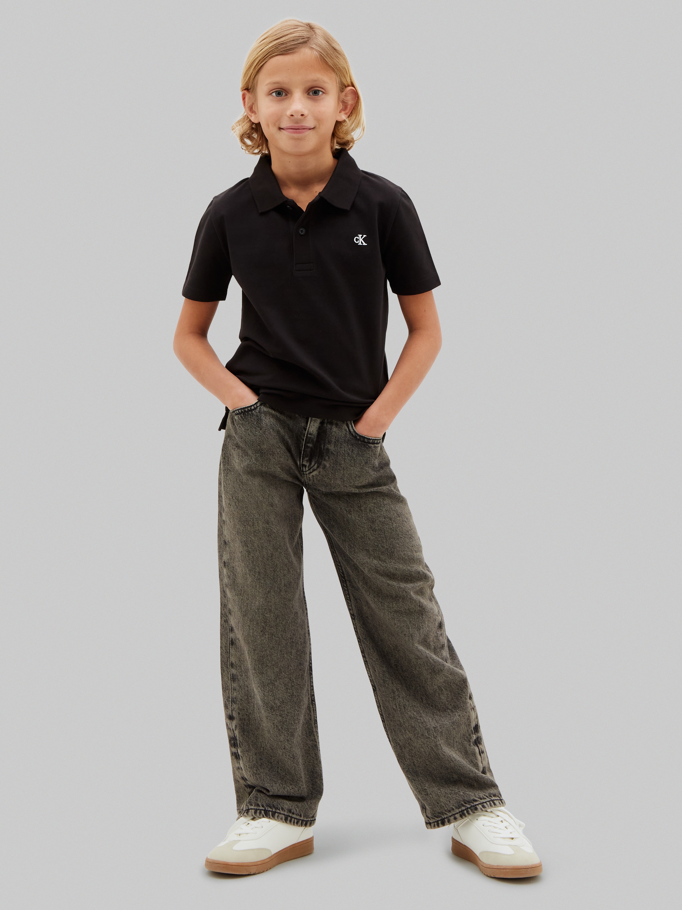Calvin Klein Jeans Poloshirt »SOLID POLO« Regular fit für Kinder mit Polokragen