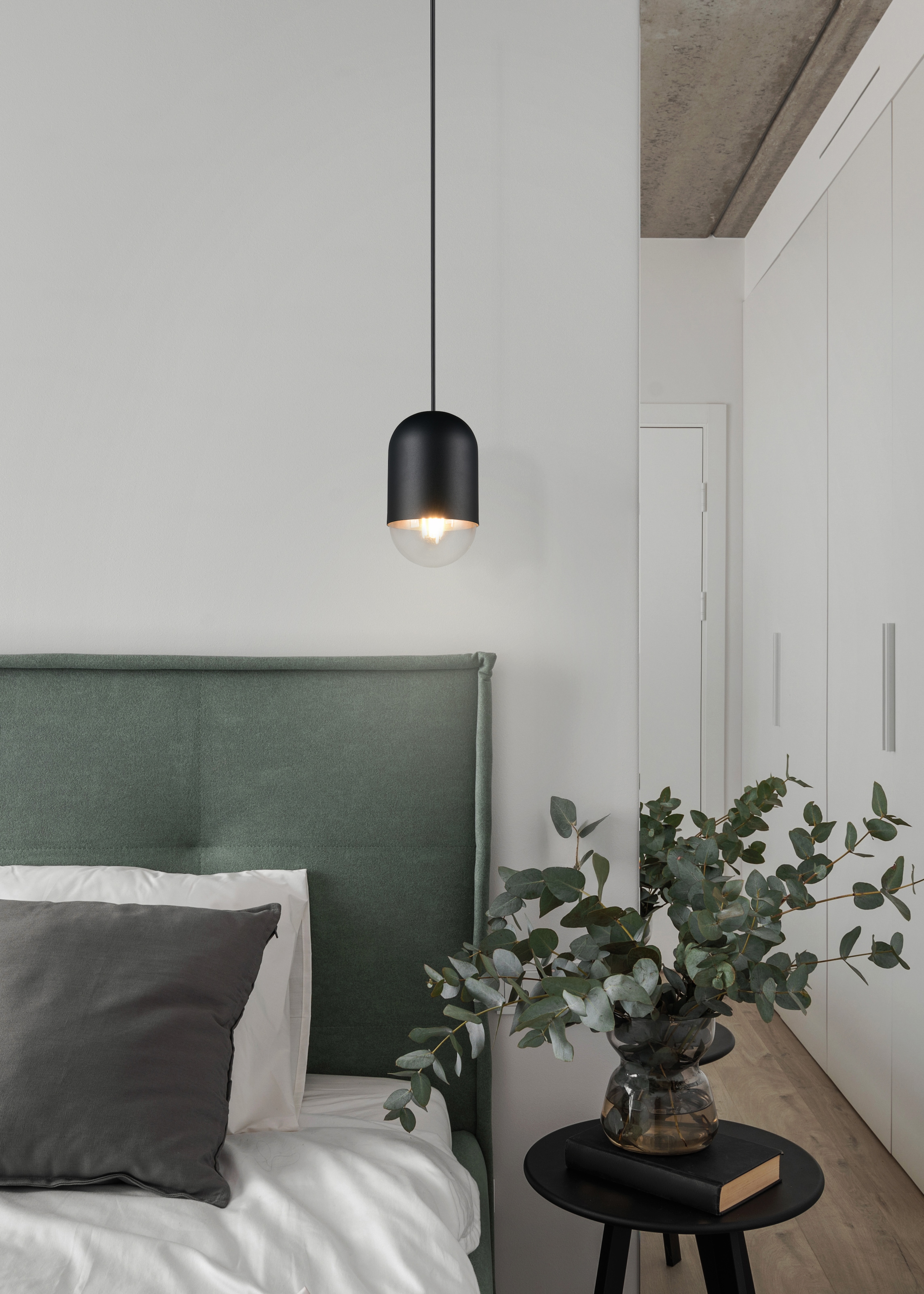 REALITY Leuchten Pendelleuchte »NARA, Hängelampe inkl. Leuchtmittel 1x E27 806 Lumen 2700K warmweiß« E27 2 Stk. Warmweiß Hängeleuchte in schlichtem Design Ø 11cm, Leuchtmittel wechselbar