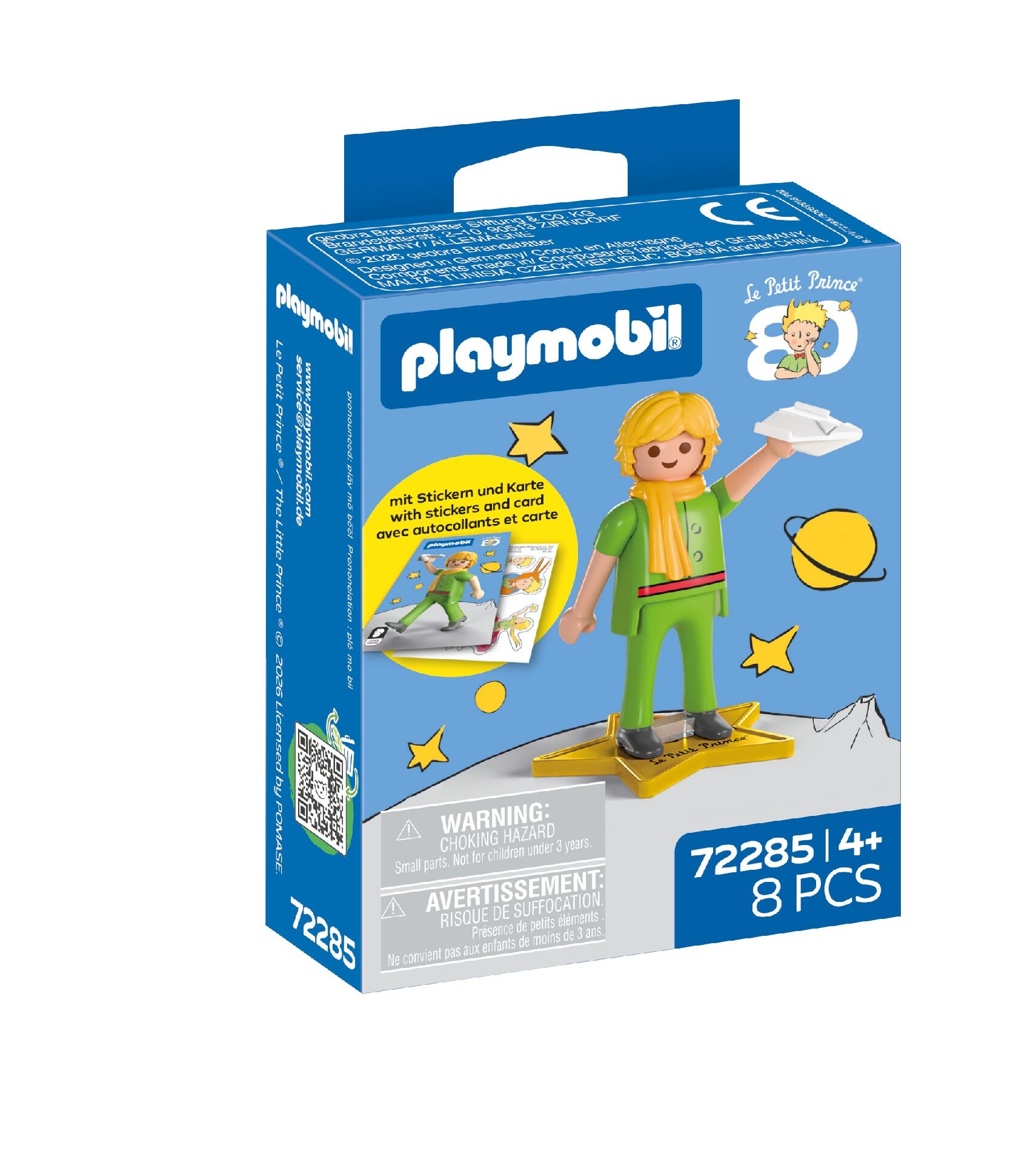 Playmobil® Konstruktions-Spielset »Der Kleine Prinz: Jubiläumsfigur (72285)« mit Stickern und Karte; Made in Germany