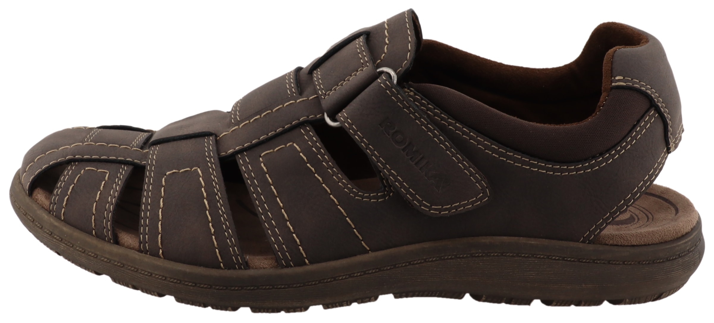Romika Sandale, Halbschuh, Sommerschuh, Herrenschuh mit Kontrastnähten