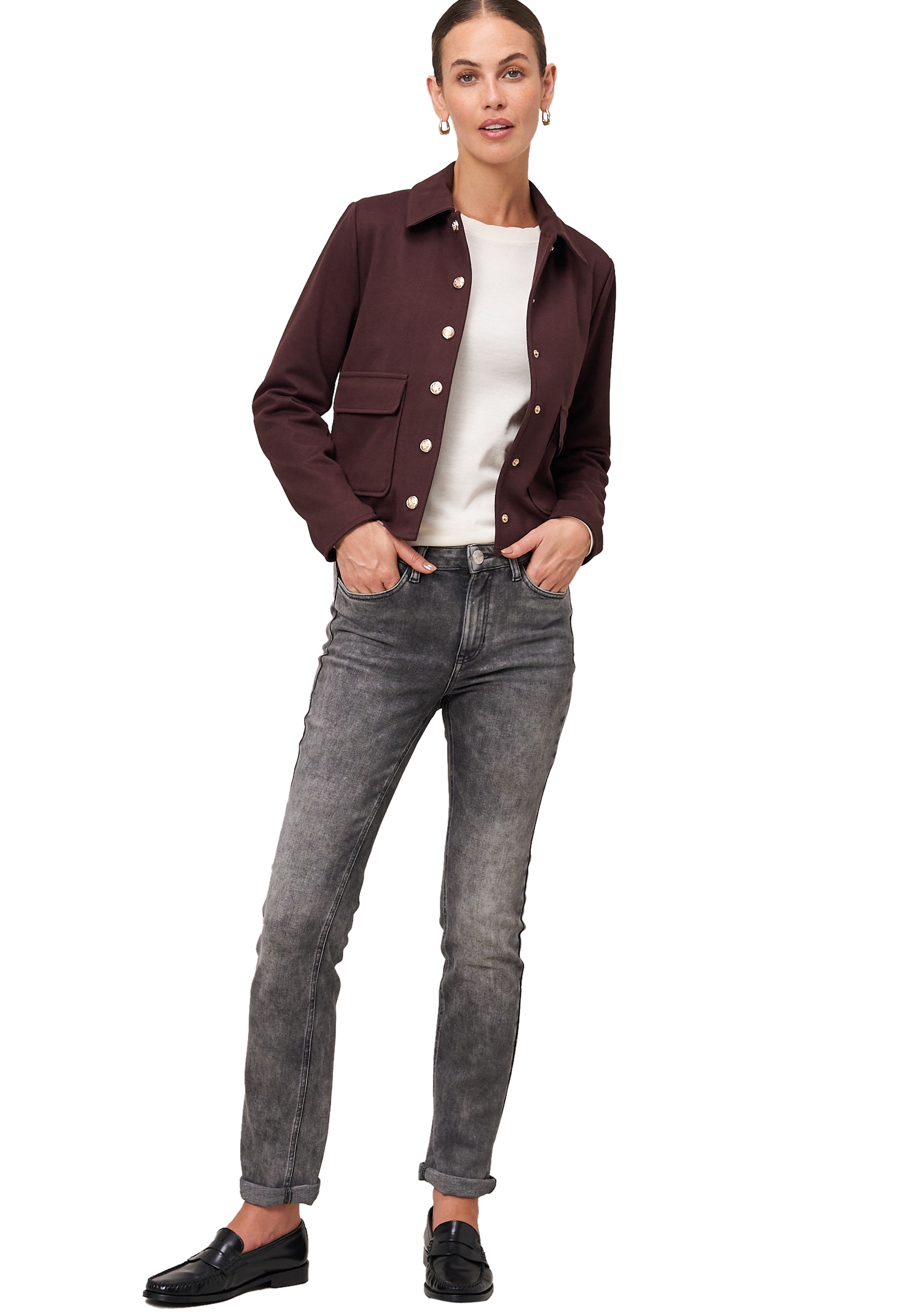 Zero Jackenblazer »Twill-Blazer mit Klappentaschen«
