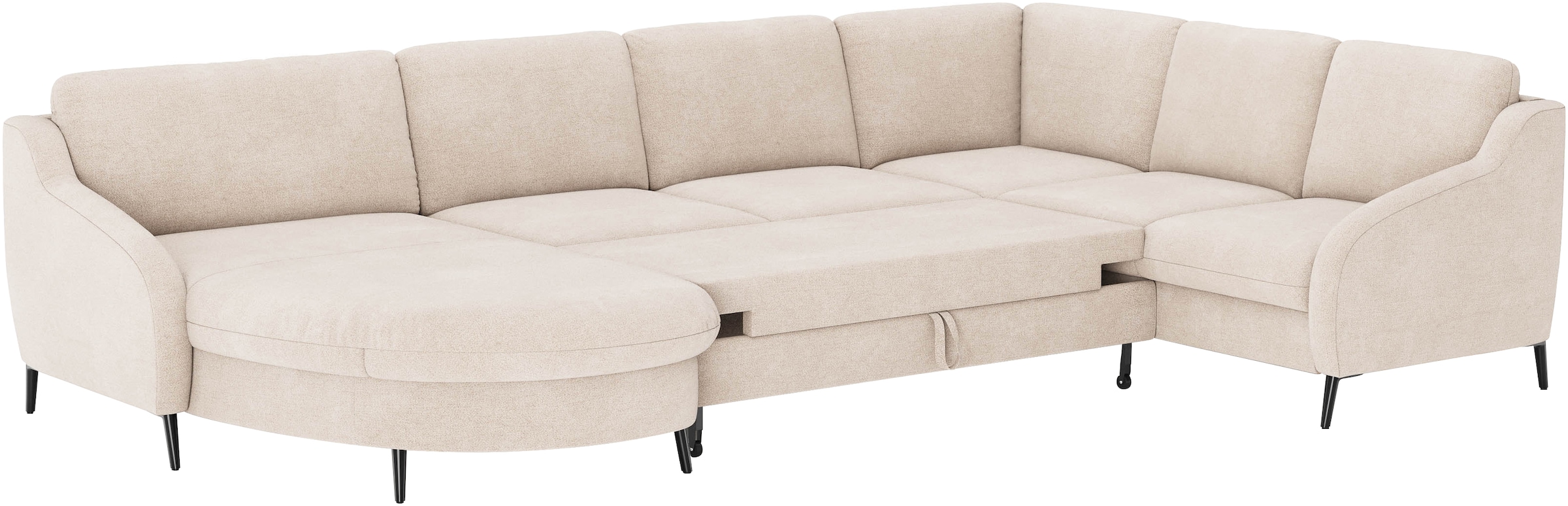 sit&more Wohnlandschaft »Soul U-Form«, wahlweise mit Bettfunktion und Schubkasten