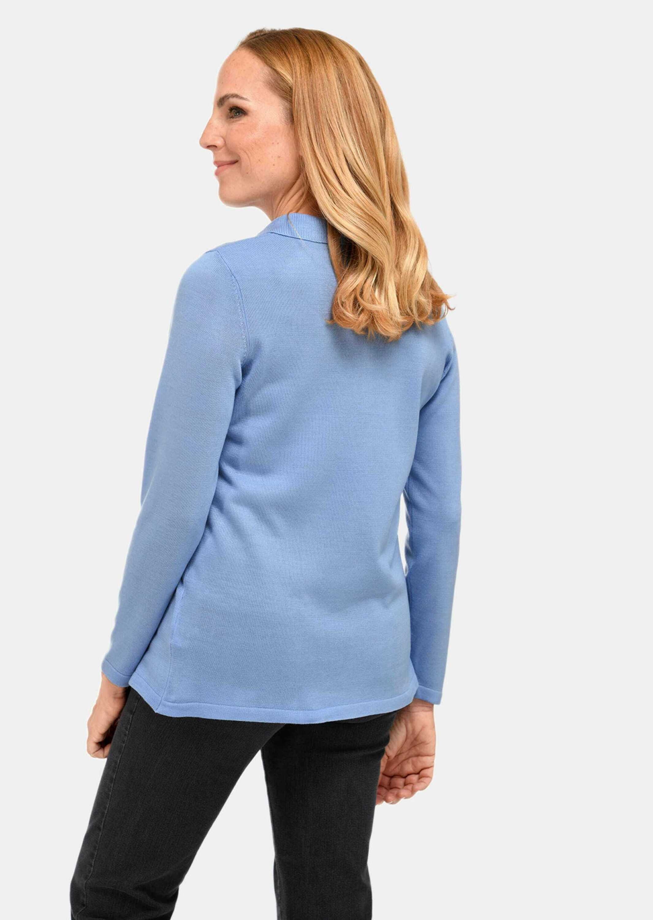 GOLDNER Strickpullover »Unkomplizierter Pullover mit Polokragen«