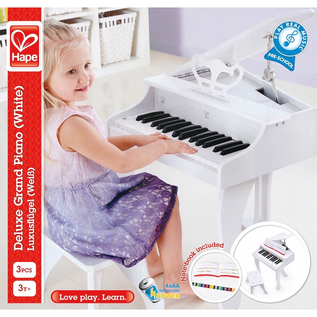 Hape Spielzeug-Musikinstrument »Luxusflügel, weiß«