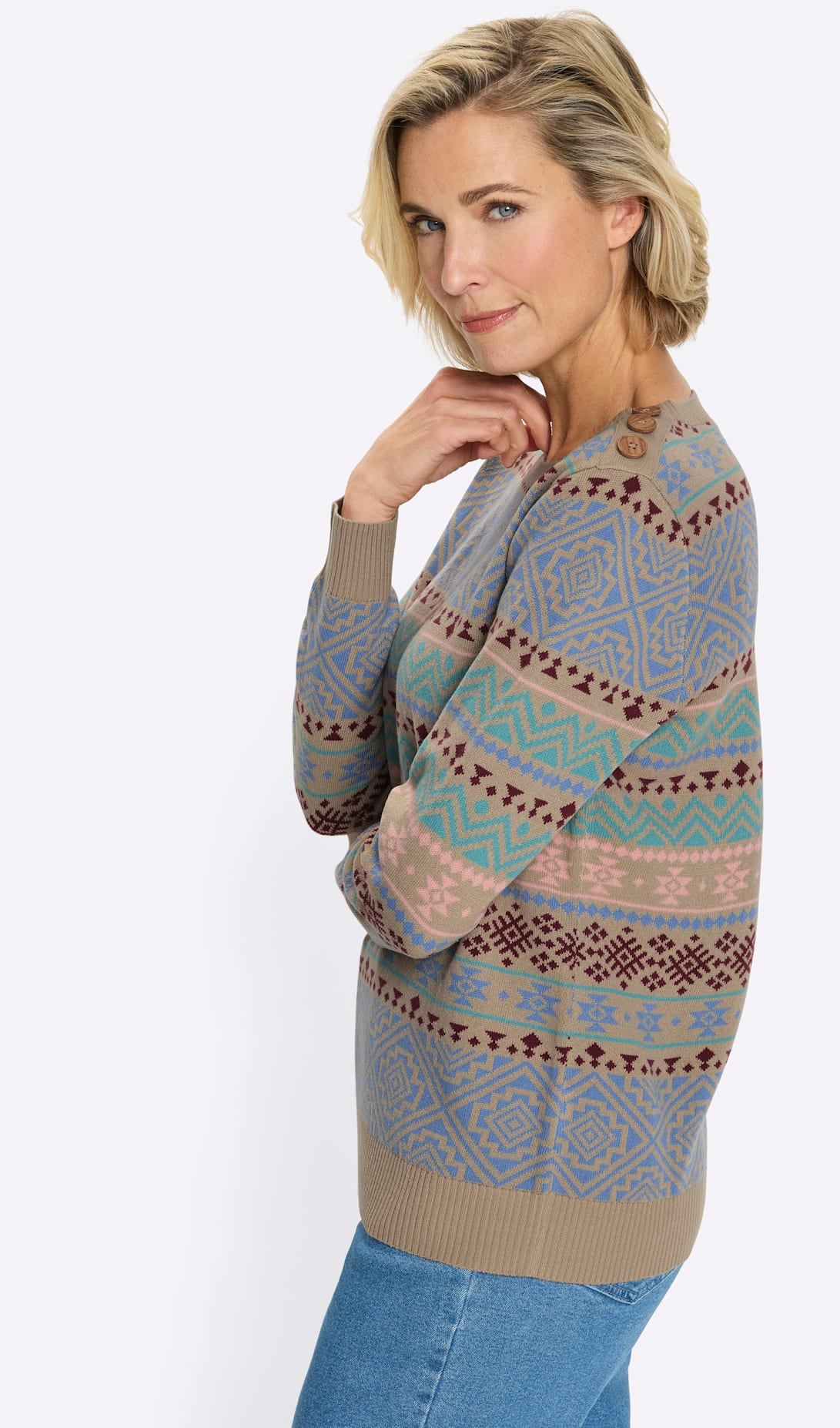 Classic Basics Rundhalspullover »Langarm-Pullover«