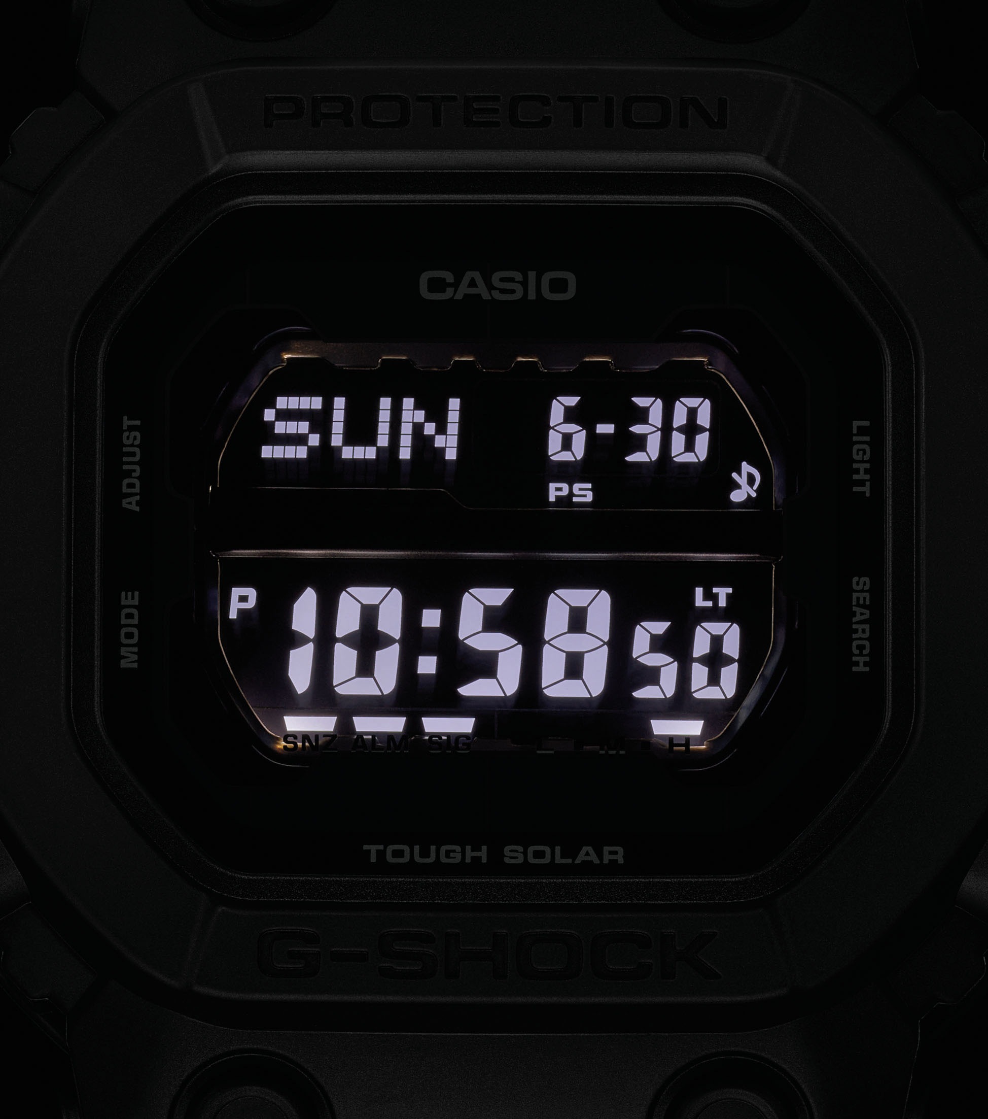 CASIO G-SHOCK Solaruhr Armbanduhr, Herrenuhr, digital, automatischer Kalender