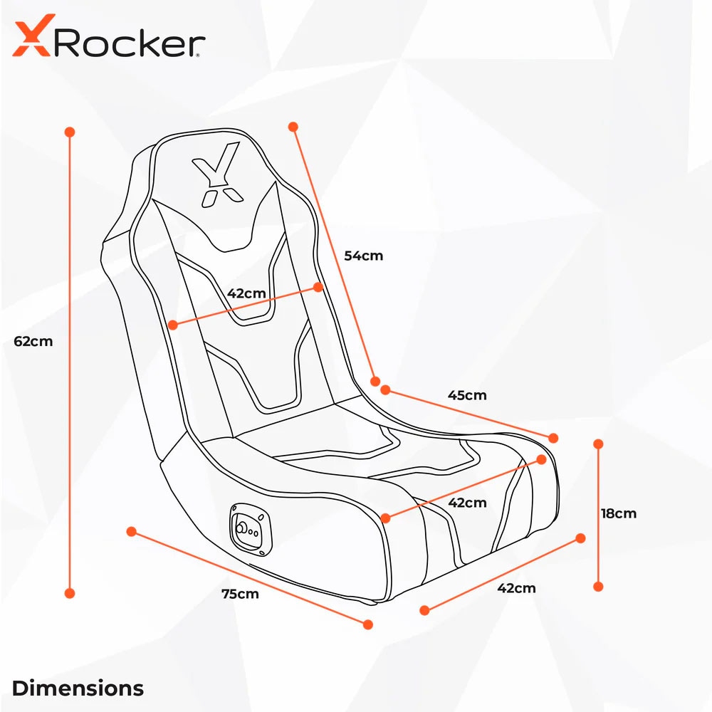 X Rocker Gaming-Stuhl »Chimera RGB 2.0 Neo Motion LED Floor Rocker Gaming Bodensessel«