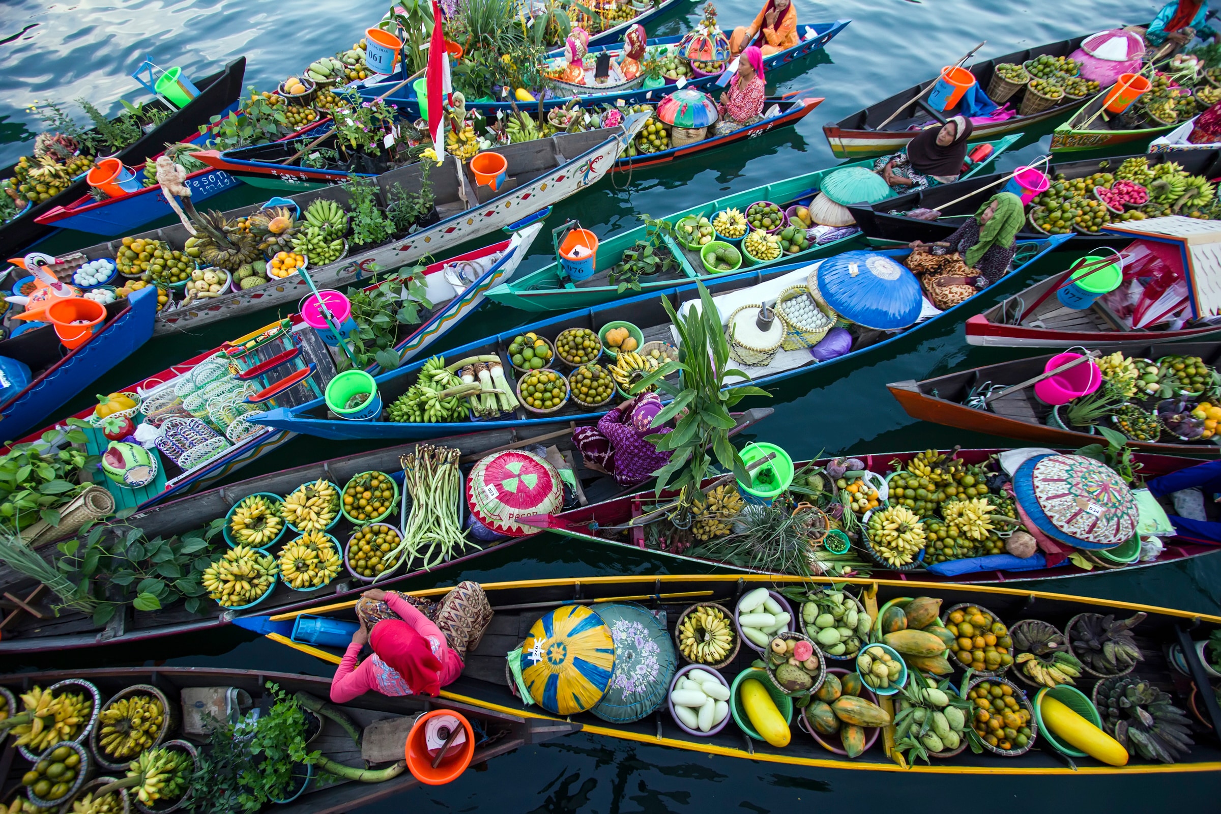 Fototapete »Photo-Art FAUZAN MAUDUDDIN, BANJARMASIN FLOATING MARKET«