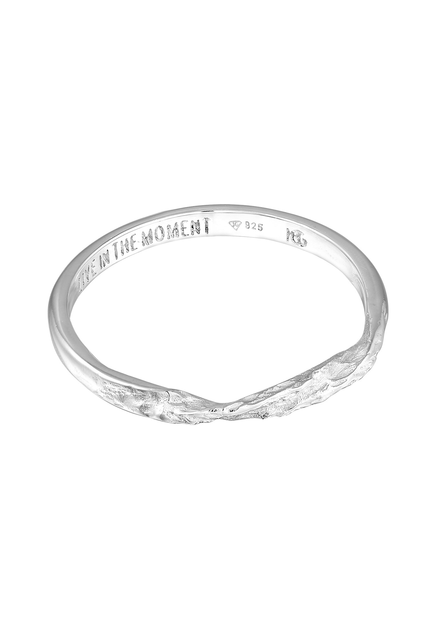 HAZE & GLORY Silberring »Ring Bandring gedreht - Moment 925 Silber«